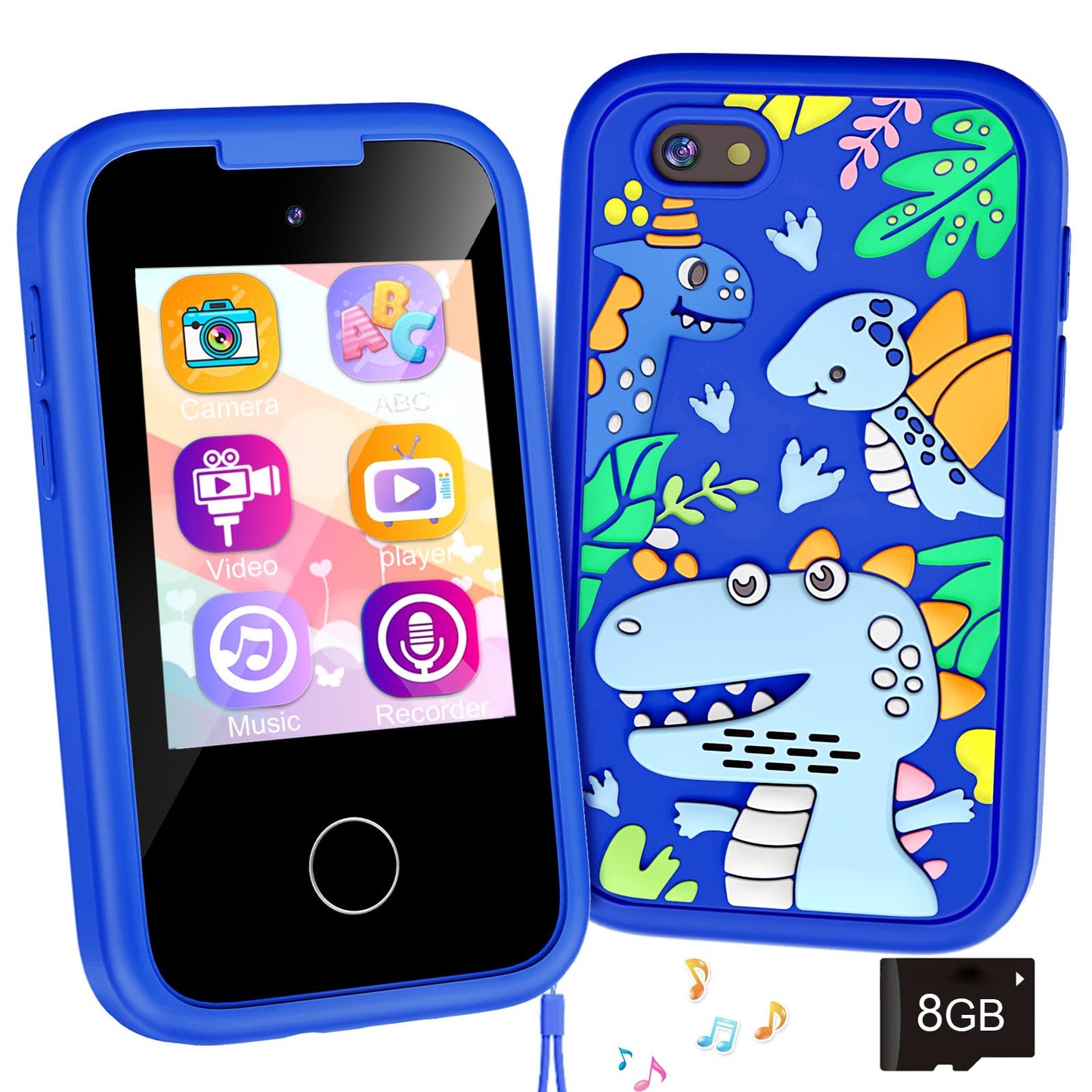 Hot Kids Smart Phone with Dual Camera, Game & Music Player, Toddler Learning Play Toy Cell Phone, Gifts for Girls, Christmas, Birthday, Age 3-10, Light Pink