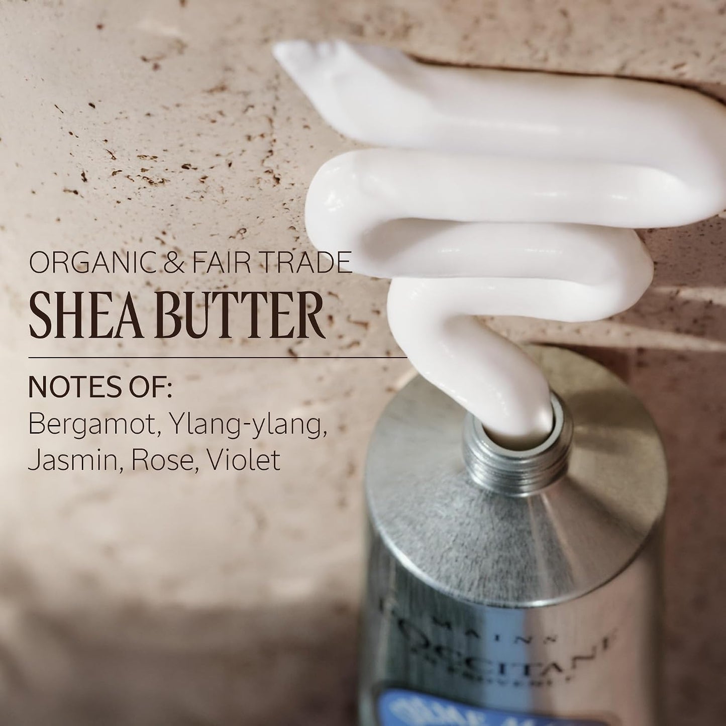 HotL'OCCITANE 20% Organic Shea Butter Hand Cream, Nourishes & Protects Dry Hands, Fast-Absorbing, Non-Greasy, Leaves Skin Moisturized & Soft, Vegan