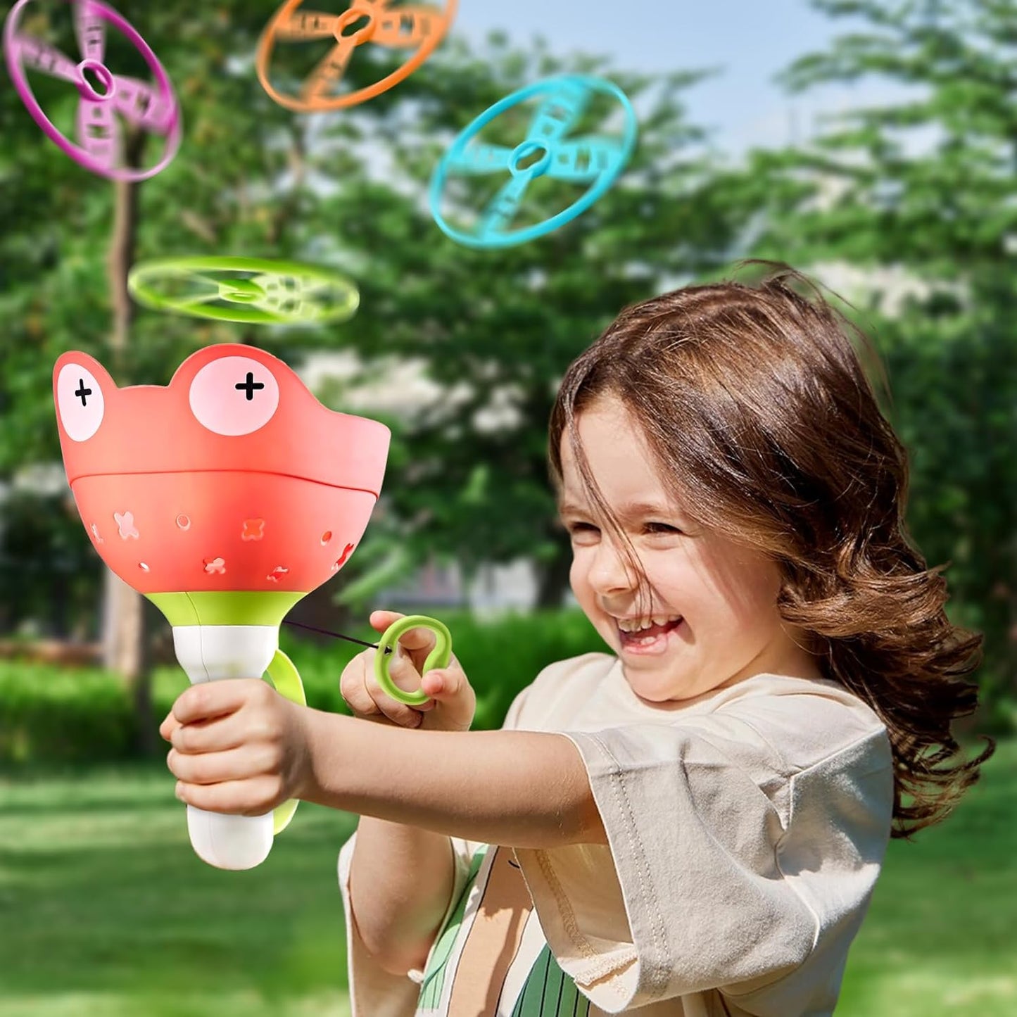 Hot pamexin Outside Toys for Kids Ages 4-8 - Manual Capture Catching Game - Toddler Chasing Toy for Boys & Girls, Ages 3-7 - Outdoor Fun Family Games