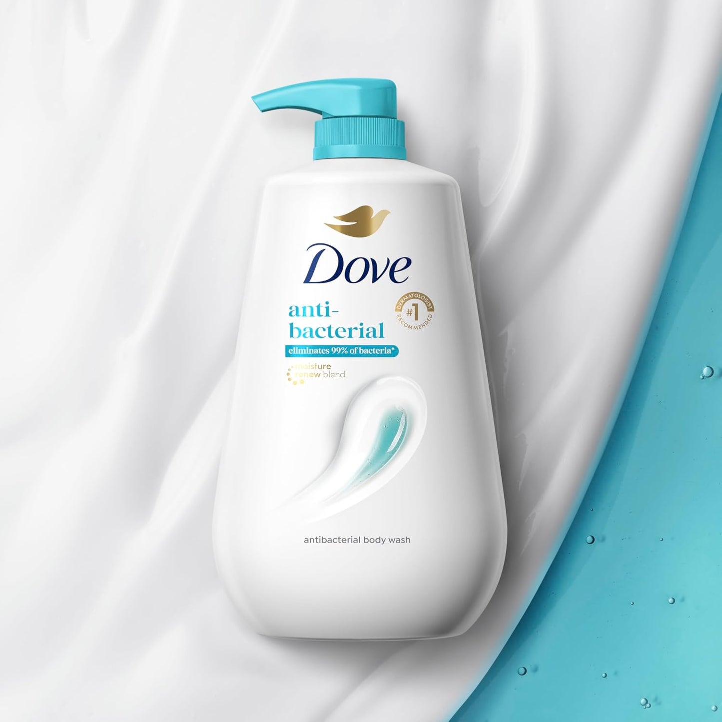 HotDove Body Wash with Pump Antibacterial For All Skin Types Protects from Dryness 30.6 oz