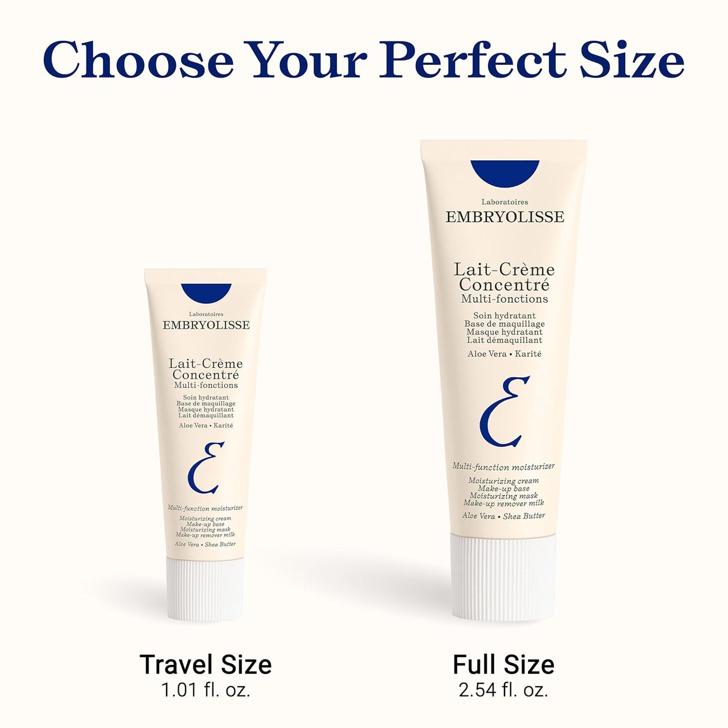 HotEmbryolisse Lait-Crème Concentré Face Moisturizer and Makeup Primer, French Face Cream With Shea Butter & Aloe Vera, 1.01 Fl Oz