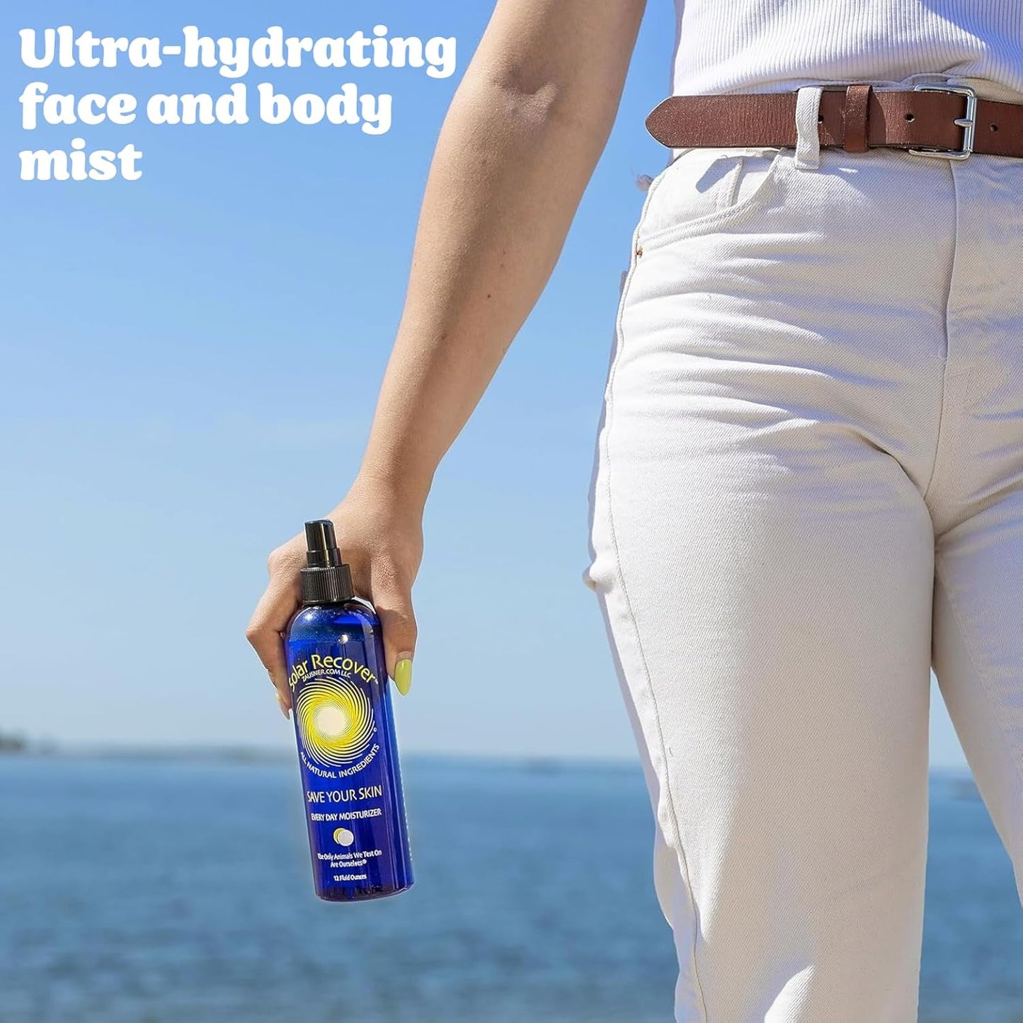 HotSolar Recover After Sun Moisturizing Spray (12 Ounce) - Hydrating Facial and Body Mist - 2460 Sprays of Sunburn Relief With Vitamin E and Calendula - Lotion Delivered in Water - Made in the USA