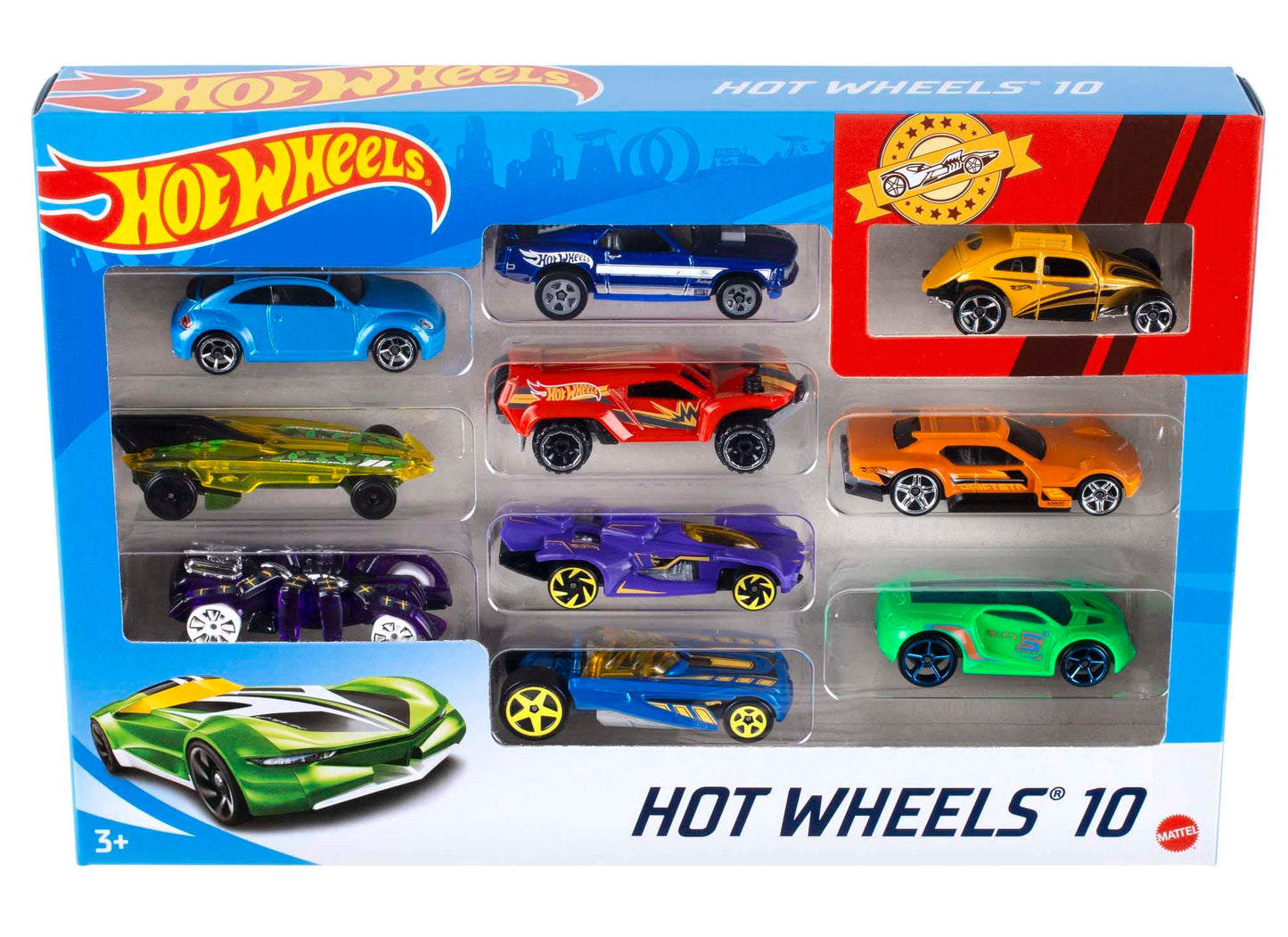 HotHot Wheels Toy Cars & Trucks 20-Pack, Set of 20 1:64 Scale Vehicles for Play or Display, Instant Collection (Styles May Vary)