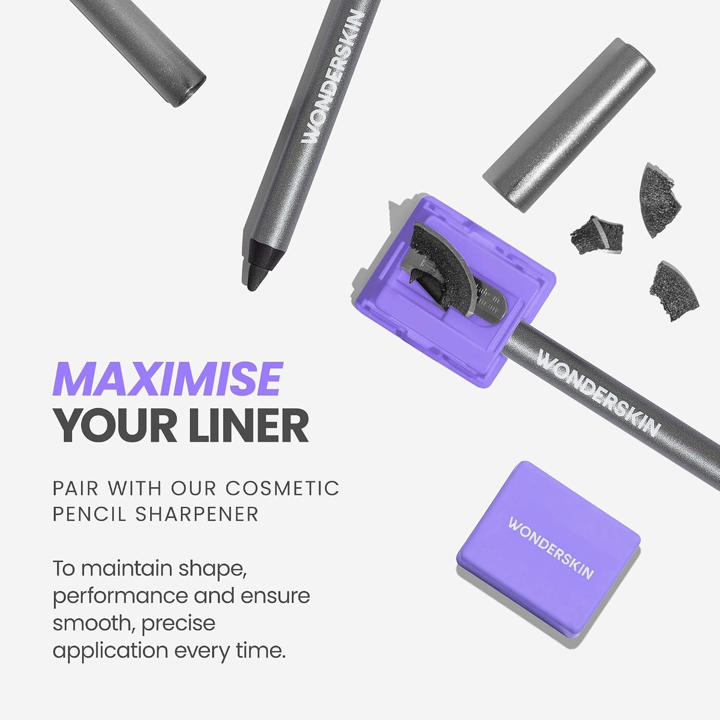 HotWonderskin Lipliner Pencil - 360 Contour Lipliner, Long Lasting, Sharpenable, Waterproof and Transfer-Proof Brown Lip Liner Pencil (Saddle)