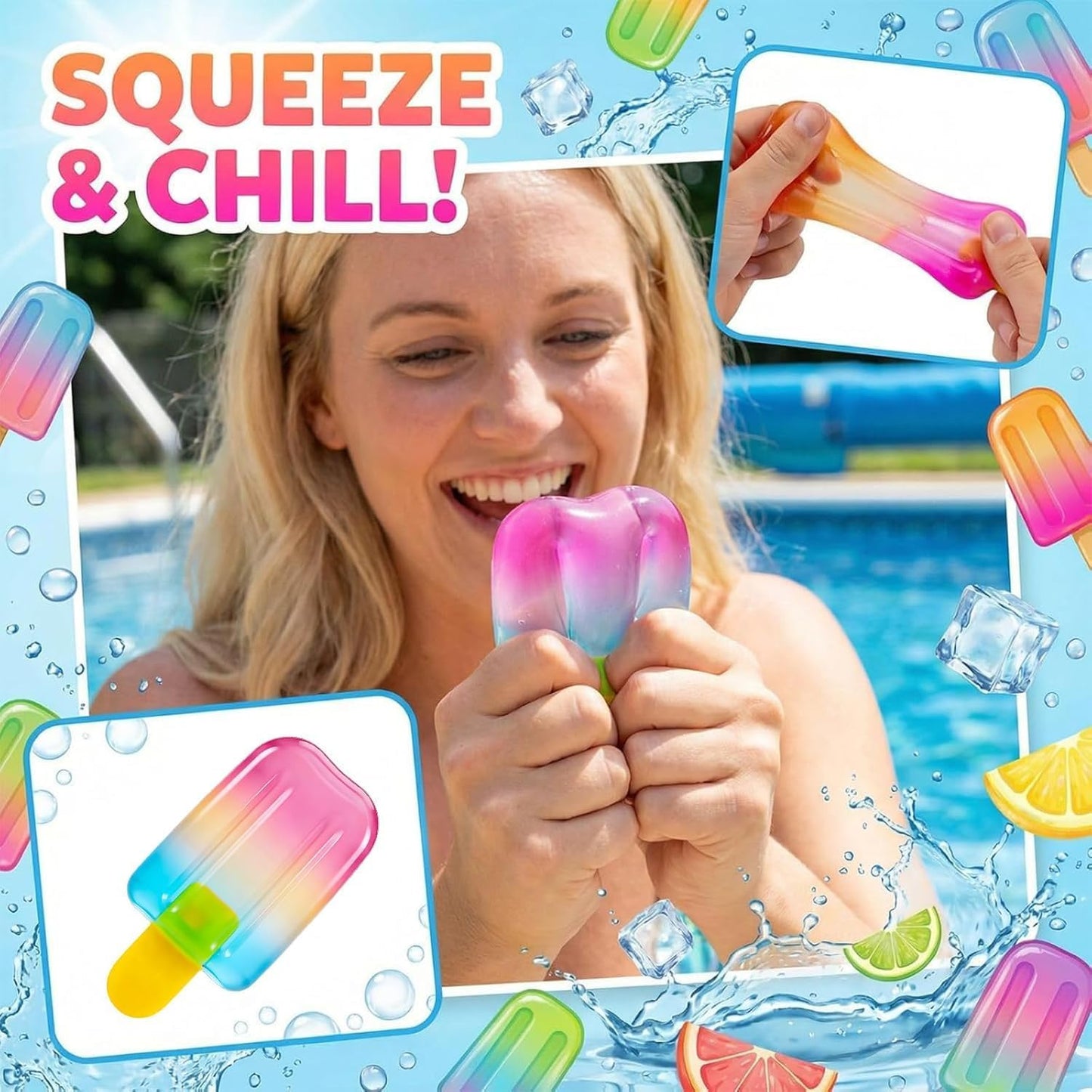 Hot Slow Rising Squishy Toy Set, Sensory Stress-Relief Soft Silicone Toys, Soft and Bouncy Stress-Relief Toys, Anxiety Relief, Cute Soft Silicone Toys, Party Favors