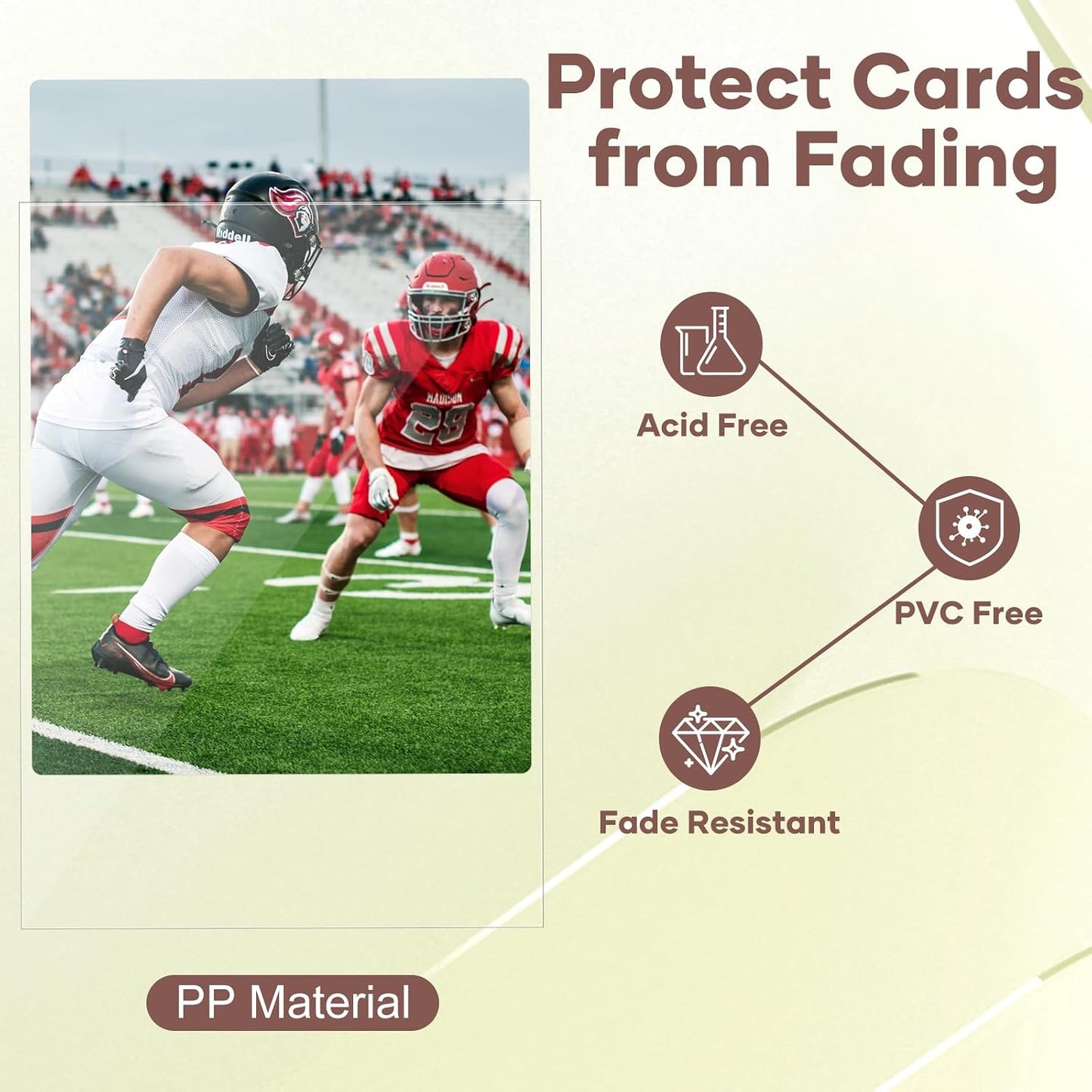 Hot 1200 Count Card Sleeves, Clear Baseball Card Sleeves, Soft Trading Card Sleeve Fit for MTG, TCG, Baseball Cards, Football Cards, Game Cards