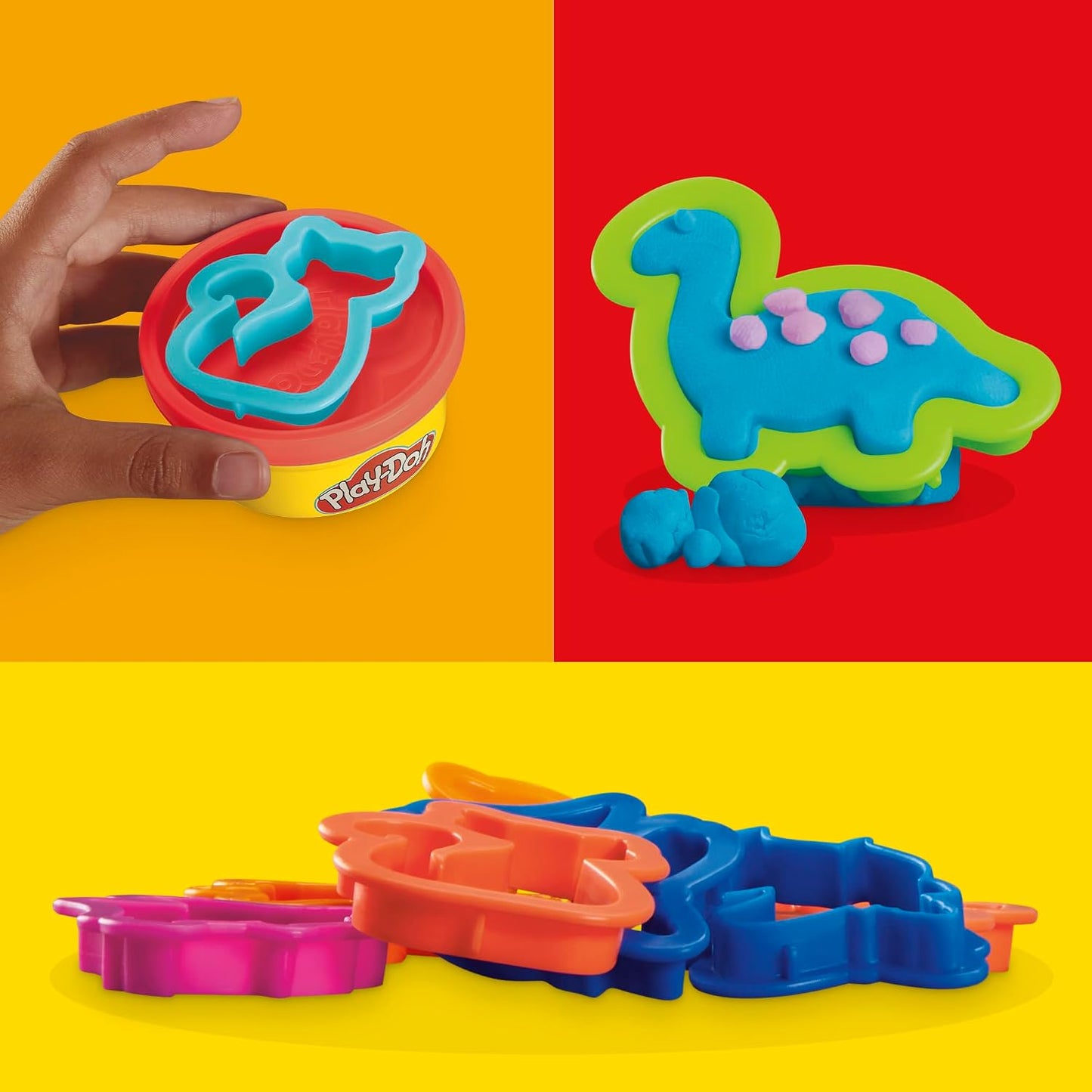 Hot Play-Doh Party Favor Pack, Bulk 24 Pack of Modeling Compound with Cutters, Classroom Supplies for Arts & Crafts, Birthday Gifts & Prize Toys for Kids, Ages 3+ (Amazon Exclusive)