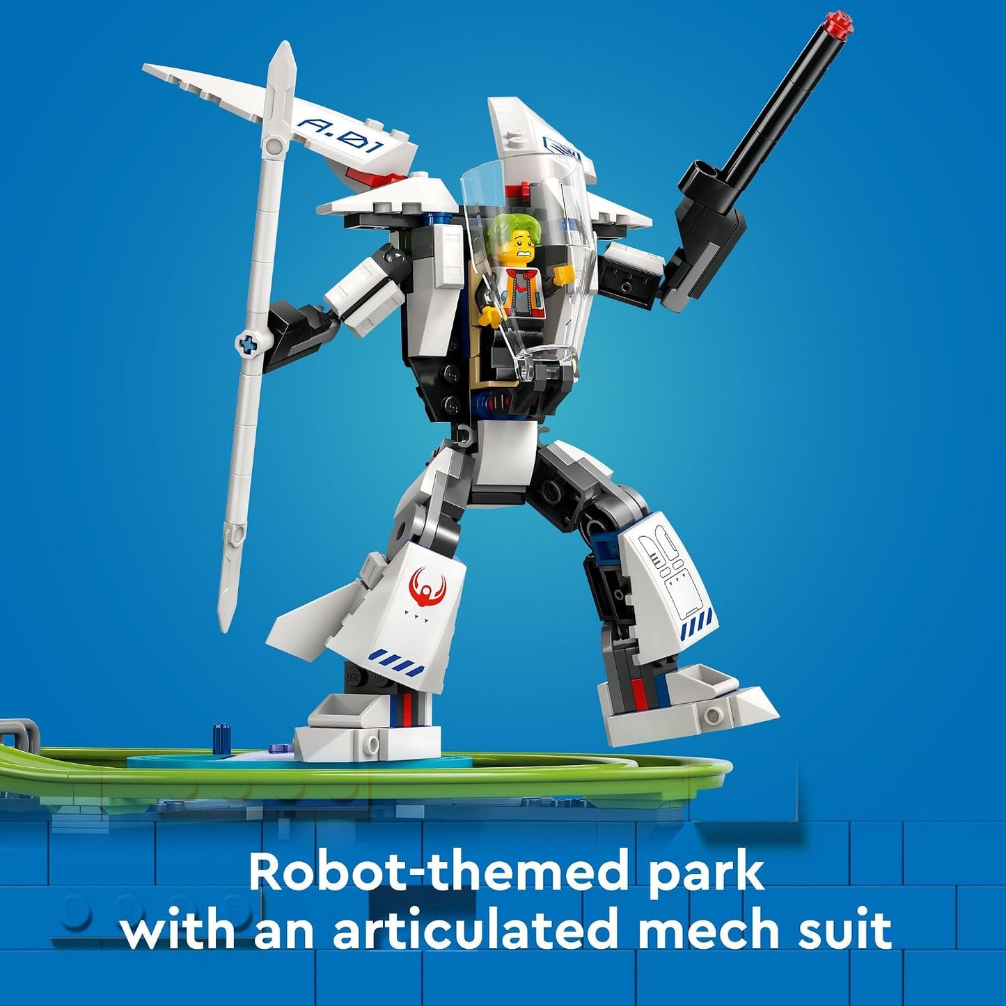 HotLEGO City Robot World Roller Coaster Building Set - Kids Engineering Toy with Posable Mech Suit for Boys & Girls, Ages 8+ - Gift Ideas for Christmas - 60421