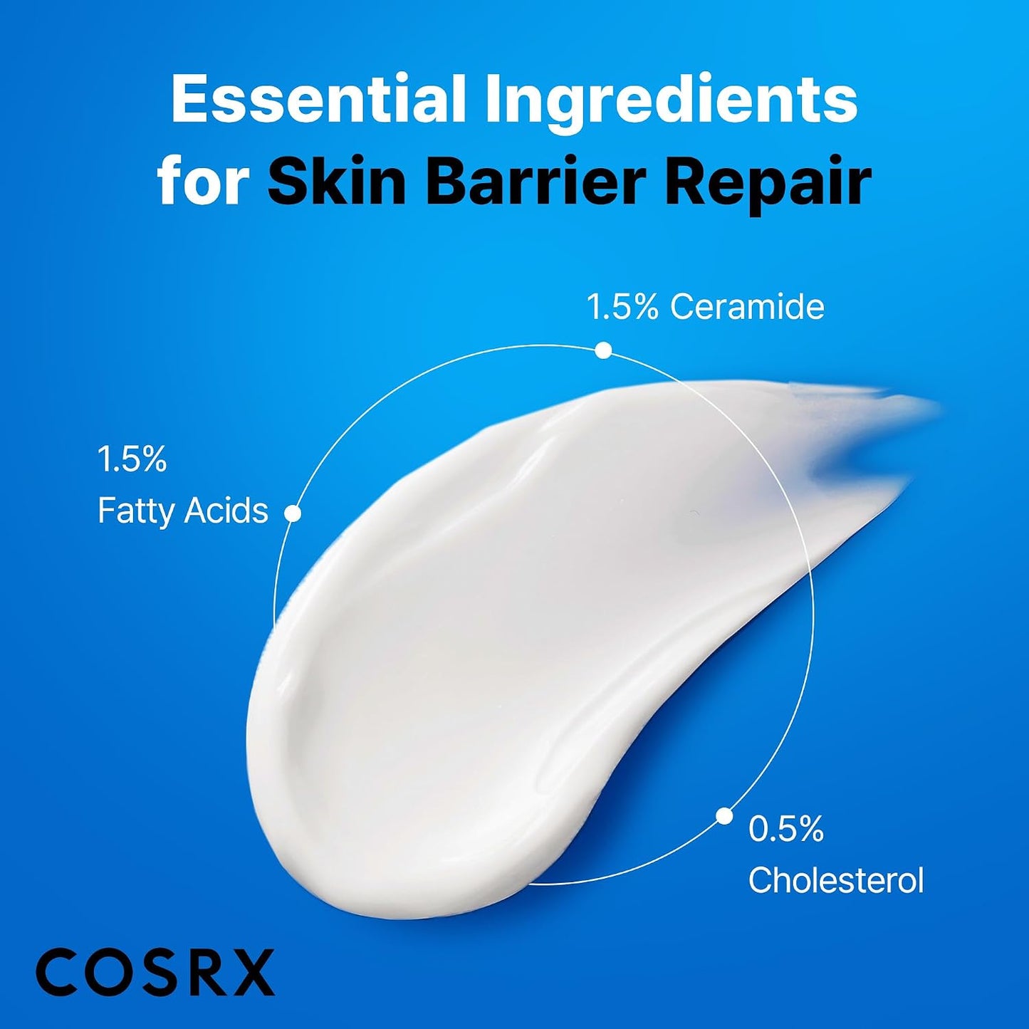 HotCOSRX Ceramide Skin Barrier Moisturizer for Face with 7 Ceramides, Hyaluronic Acid & Panthenol, Barrier Repair Face Cream for Dry & Sensitive Skin, 2.7 oz, Korean Face Moisturizer, Korean Skin Care