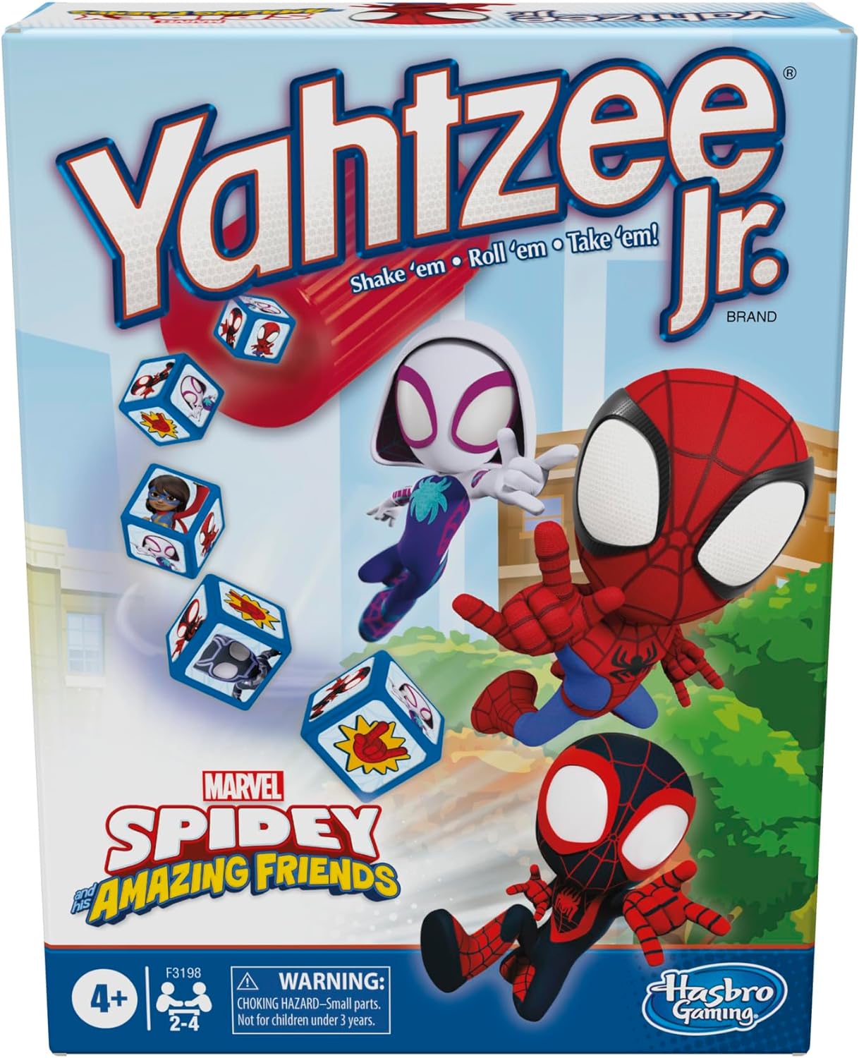 Hot Hasbro Gaming Spidey and His Amazing Friends Yahtzee Jr.Marvel Edition Board Game for Kids, Ages 4 and Up (Amazon Exclusive)