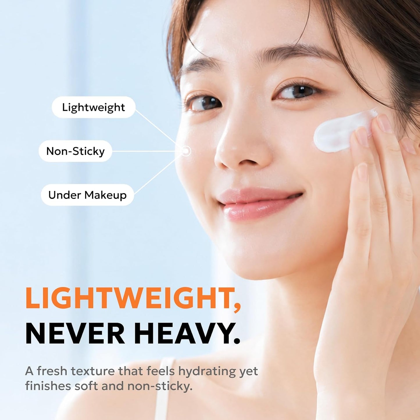HotDerma B Everyday Sun Block Large Size Sunscreen SPF50+ PA++++ 6.71 Fl Oz, 200ml Fast-Absorbing Lightweight SPF Moisturizer, Facial Body Non-Sticky for Dewy Skin, Korean Protection Lotion | Korean Face Sunscreen | Lightweight Hydrating Formula | No Whit