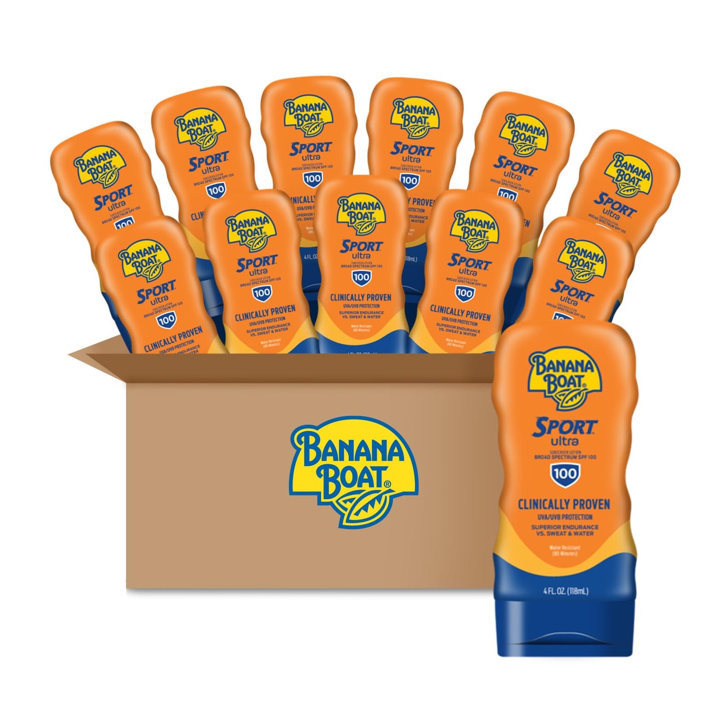 HotBanana Boat Sport Ultra SPF 50 Sunscreen Lotion, 12oz | Banana Boat Sunscreen SPF 50 Lotion, Oxybenzone-Free, Sunblock, Family Size, 12oz (Pack of 1)