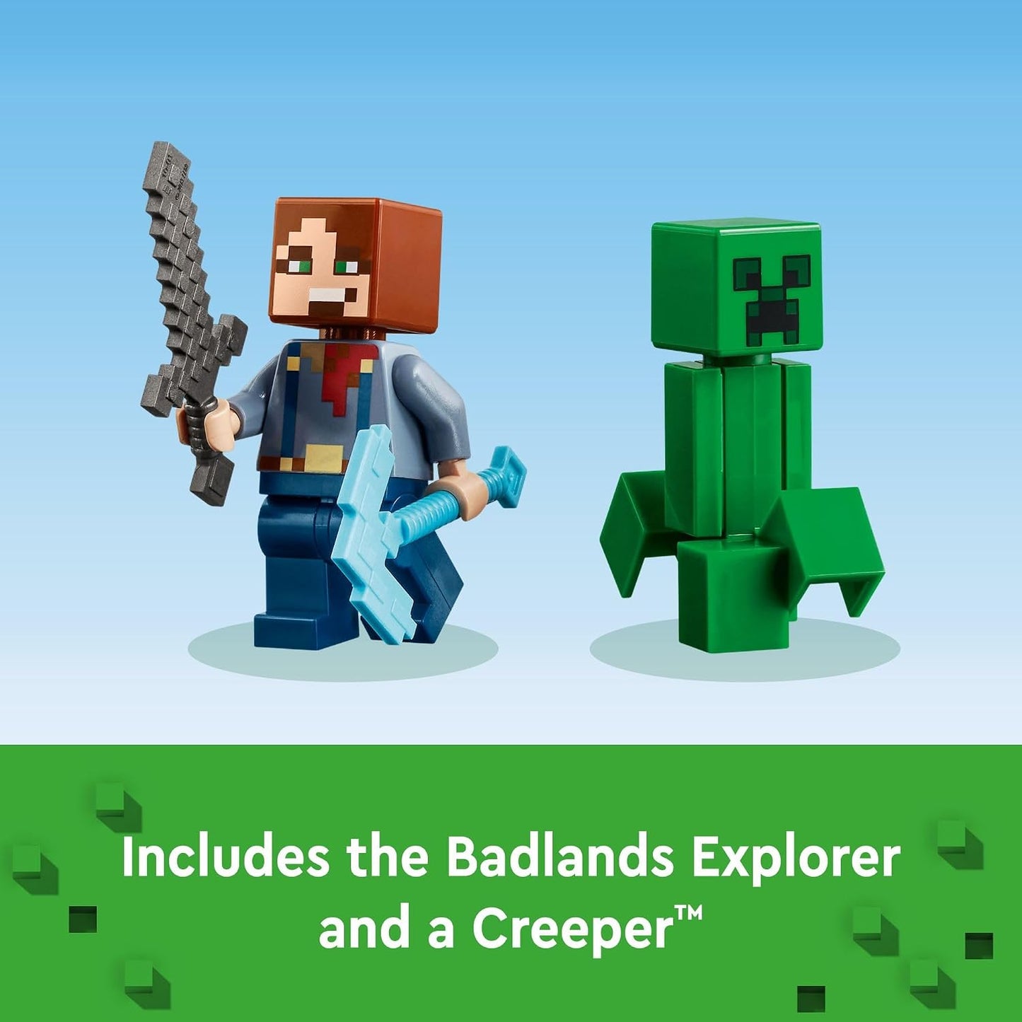 HotLEGO Minecraft The Badlands Mineshaft - Building Toys for Boys & Girls, Ages 8+ - Video Game Toy for Kids - W/Minecraft Minifigures - Gift for Birthdays - 21263