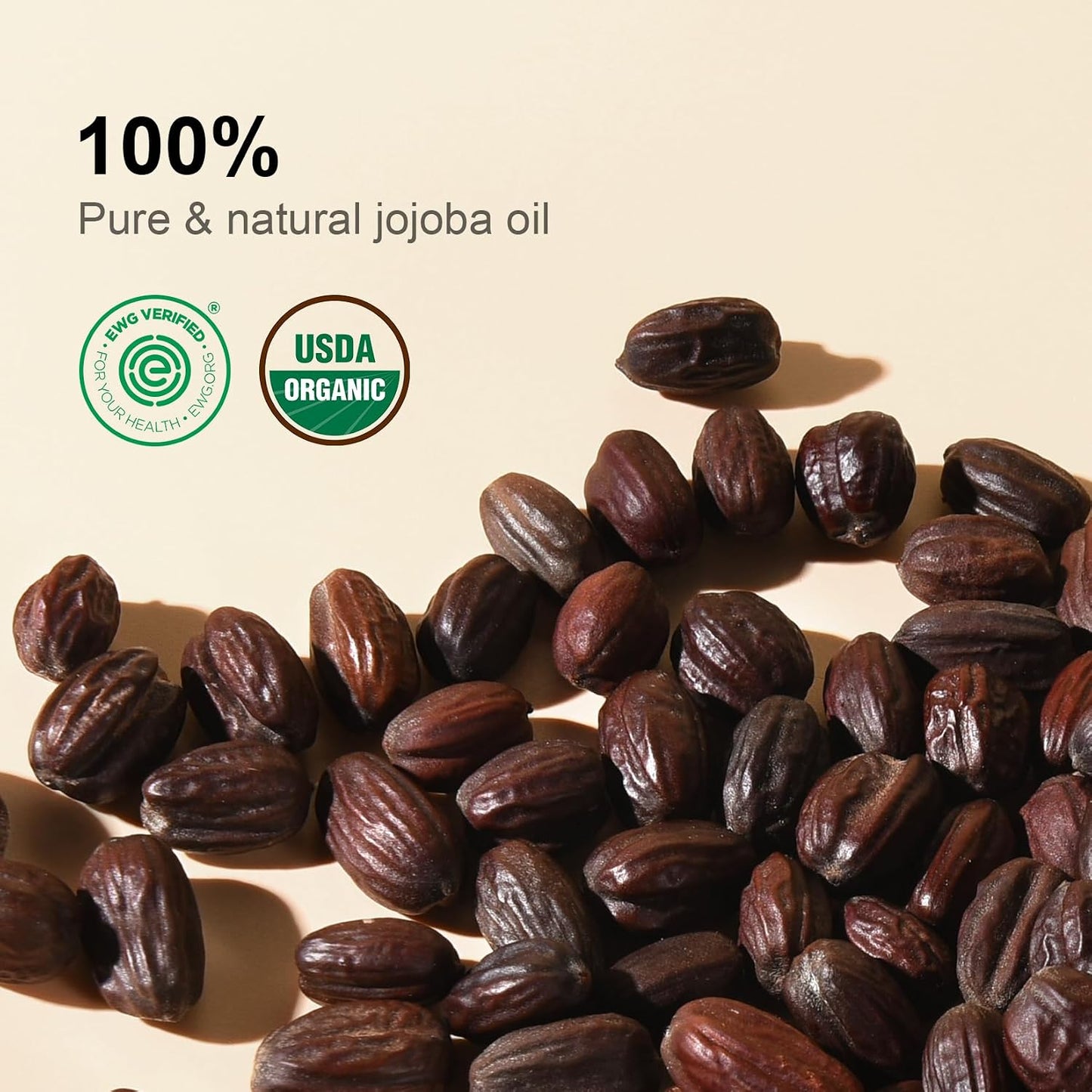 HotYoken Organic Jojoba Oil 16oz, USDA Certified Cold Pressed for Skin Care | Cold Pressed Body Oil Women After Shower Unscented Carrier Massage Moisturizer Hydrating Nourishing Essential Mixing