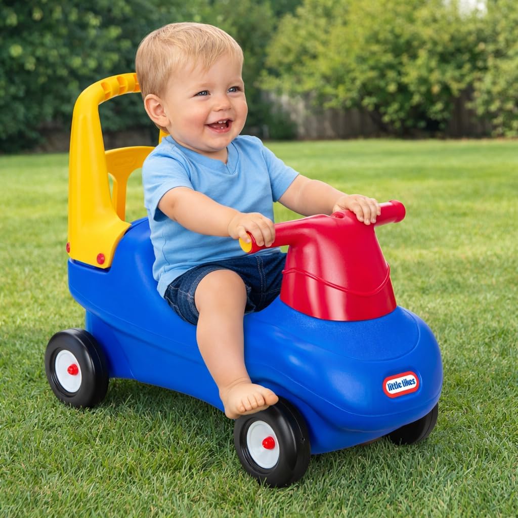 Hot Little Tikes Push and Ride Racer – (Amazon Exclusive), 22"L x 10"W x 17"H with screws