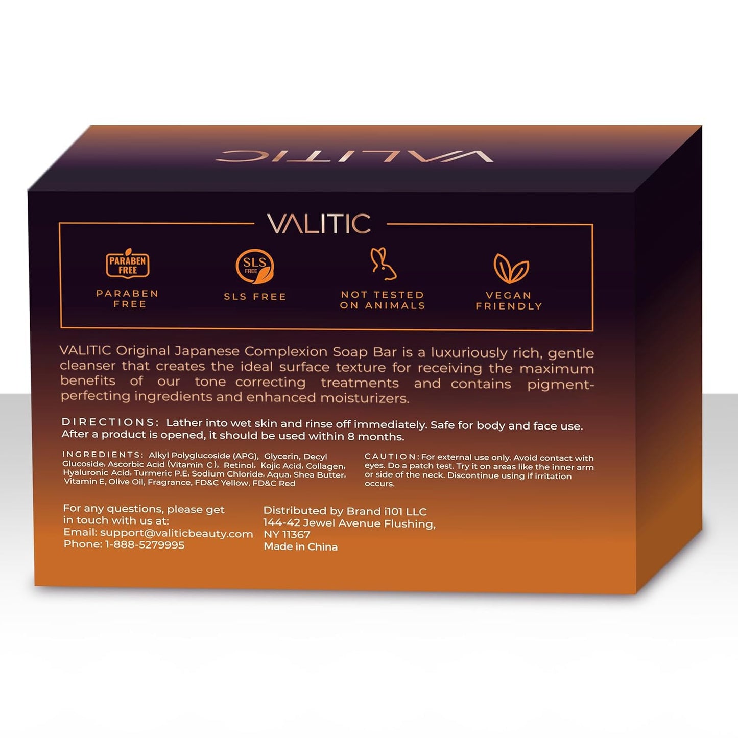 HotVALITIC Kojic Acid Dark Spot Remover Soap Bars with Vitamin C, Retinol, Collagen, Turmeric - Original Japanese Complex Infused with Hyaluronic Acid, Vitamin E, Shea Butter, Castile Olive Oil (2 Pack)