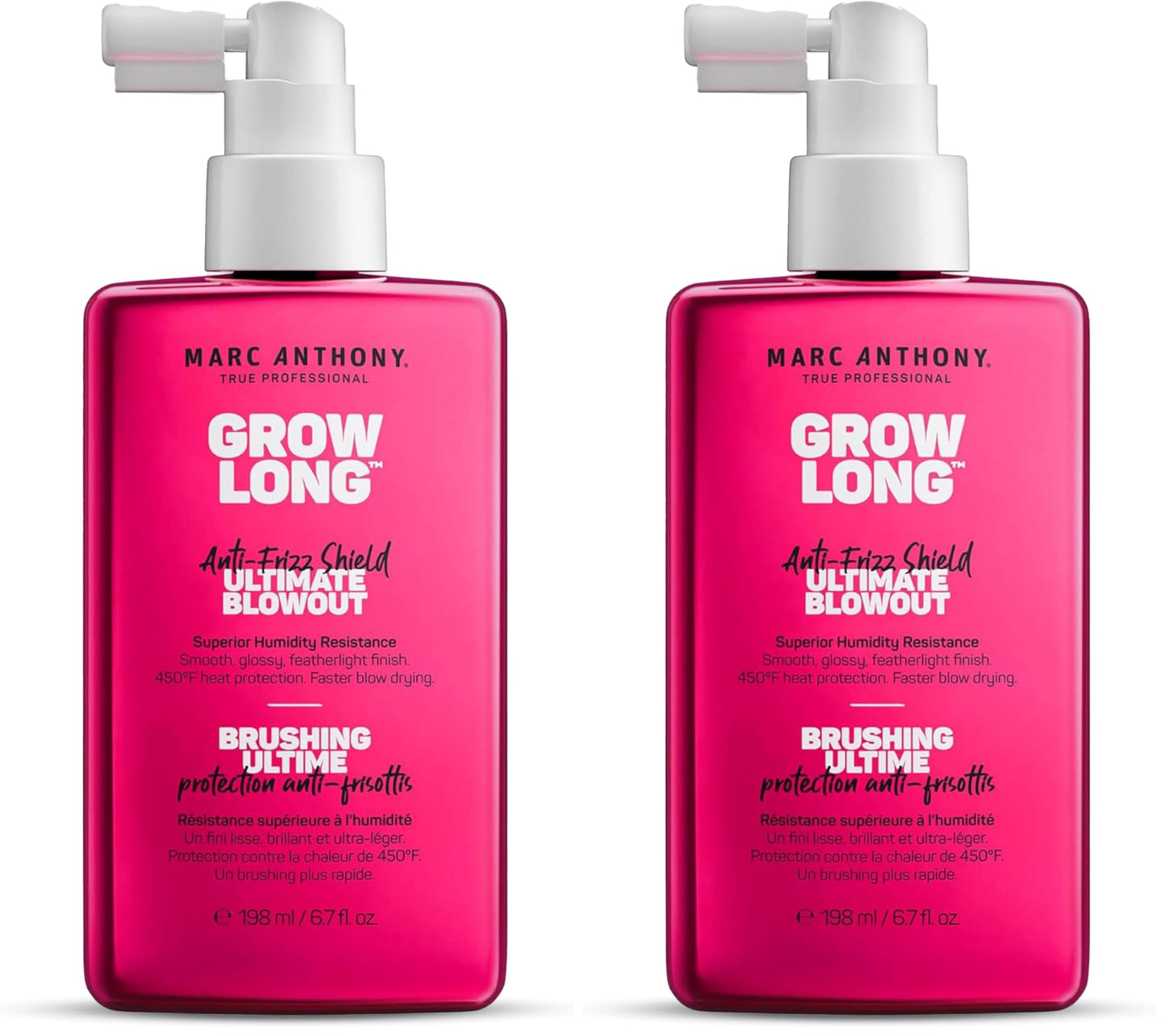 HotMarc Anthony Anti-Frizz Shield Ultimate Blowout Spray - 6.7 Oz (Pack of 1) | Grow Long - Smooth, Shiny Hair in High Humidity - Heat Protectant