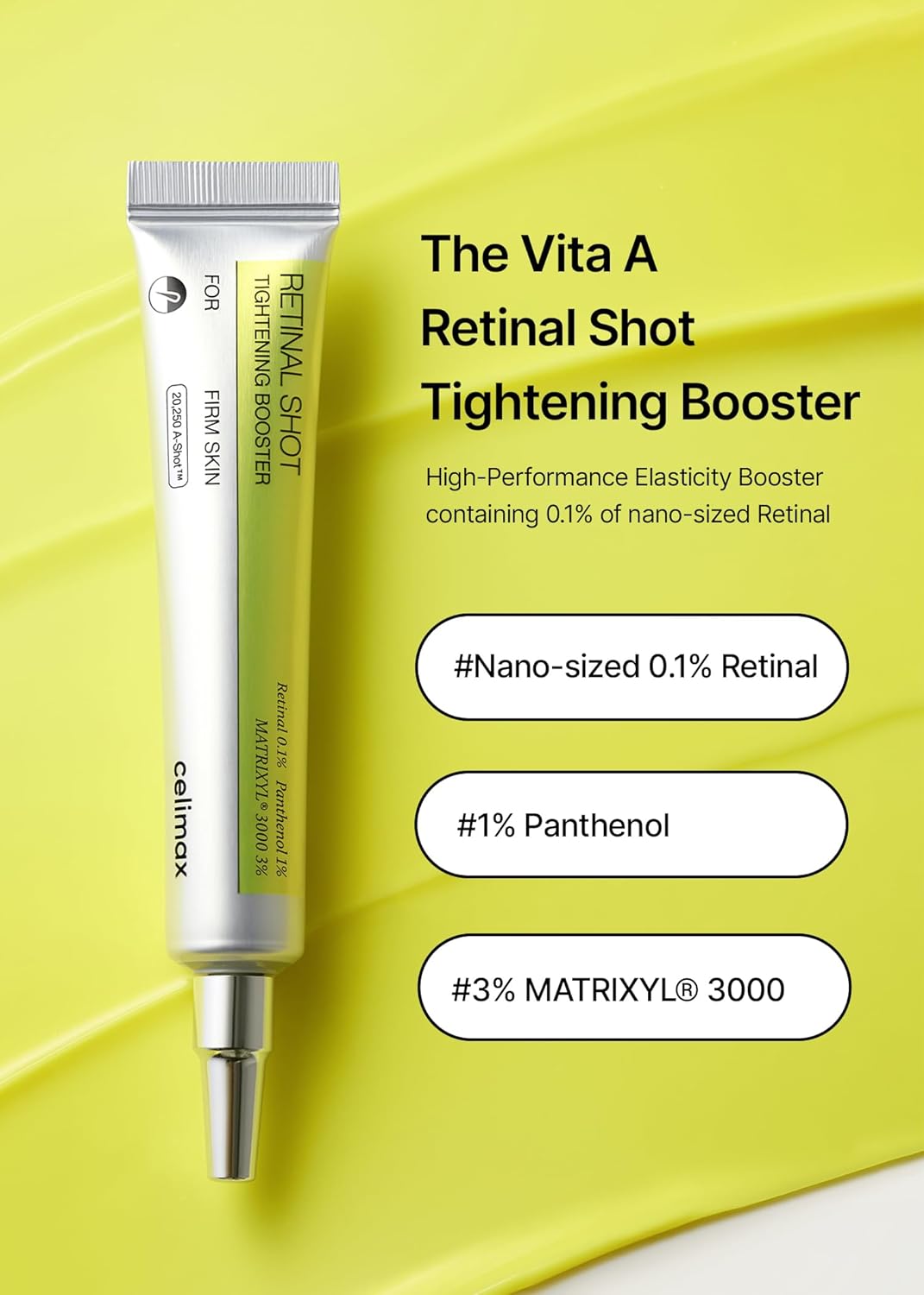 Hotcelimax The Vita A Retinal Shot Tightening Booster (Duo Set 15mlx2) | 0.1% Retinal, 3% Matryxyl, High-Strength Retinoid for Anti-Aging, Pore Minimizer, Wrinkles & Fine Lines, Firmer Skin, Gift Set