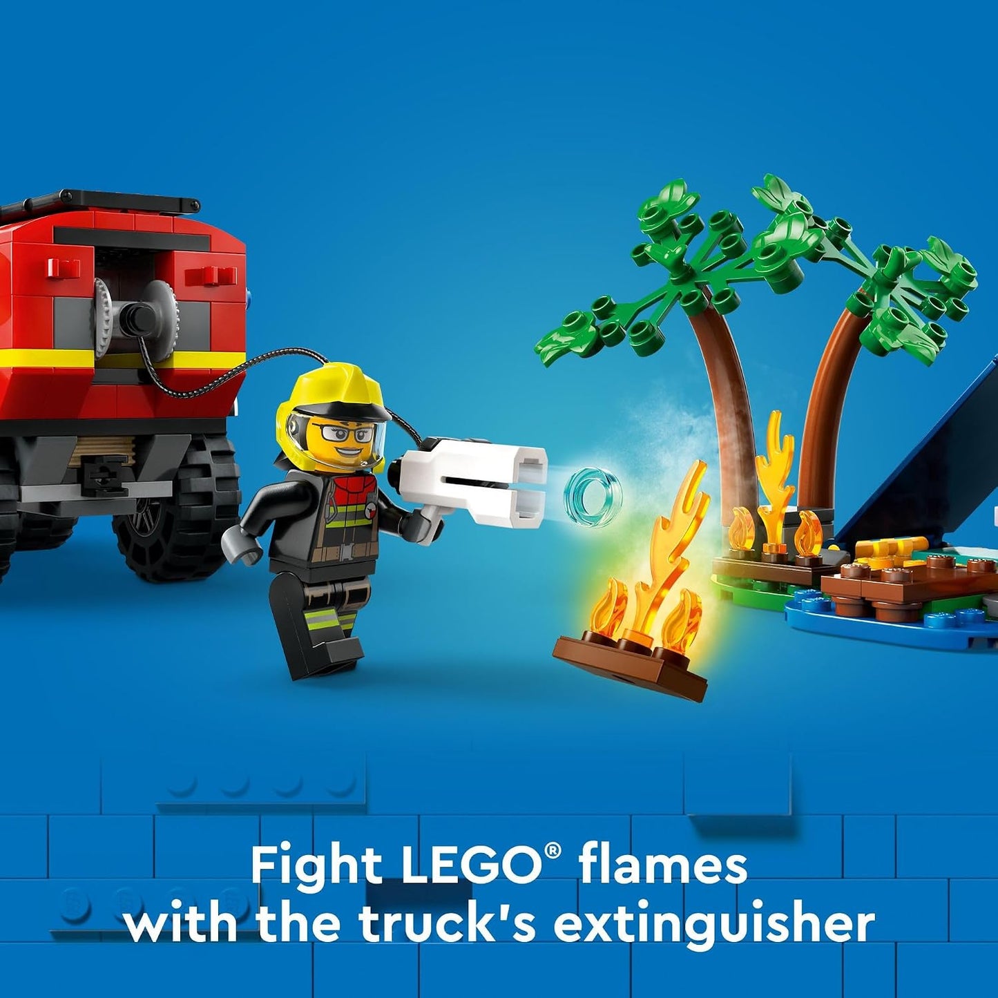 Hot LEGO City 4x4 Fire Truck with Rescue Boat - Building Toy for Boys & Girls, Ages 5+ - Gift for Birthdays - Truck Toy W/ 3 Minifigures - 60412