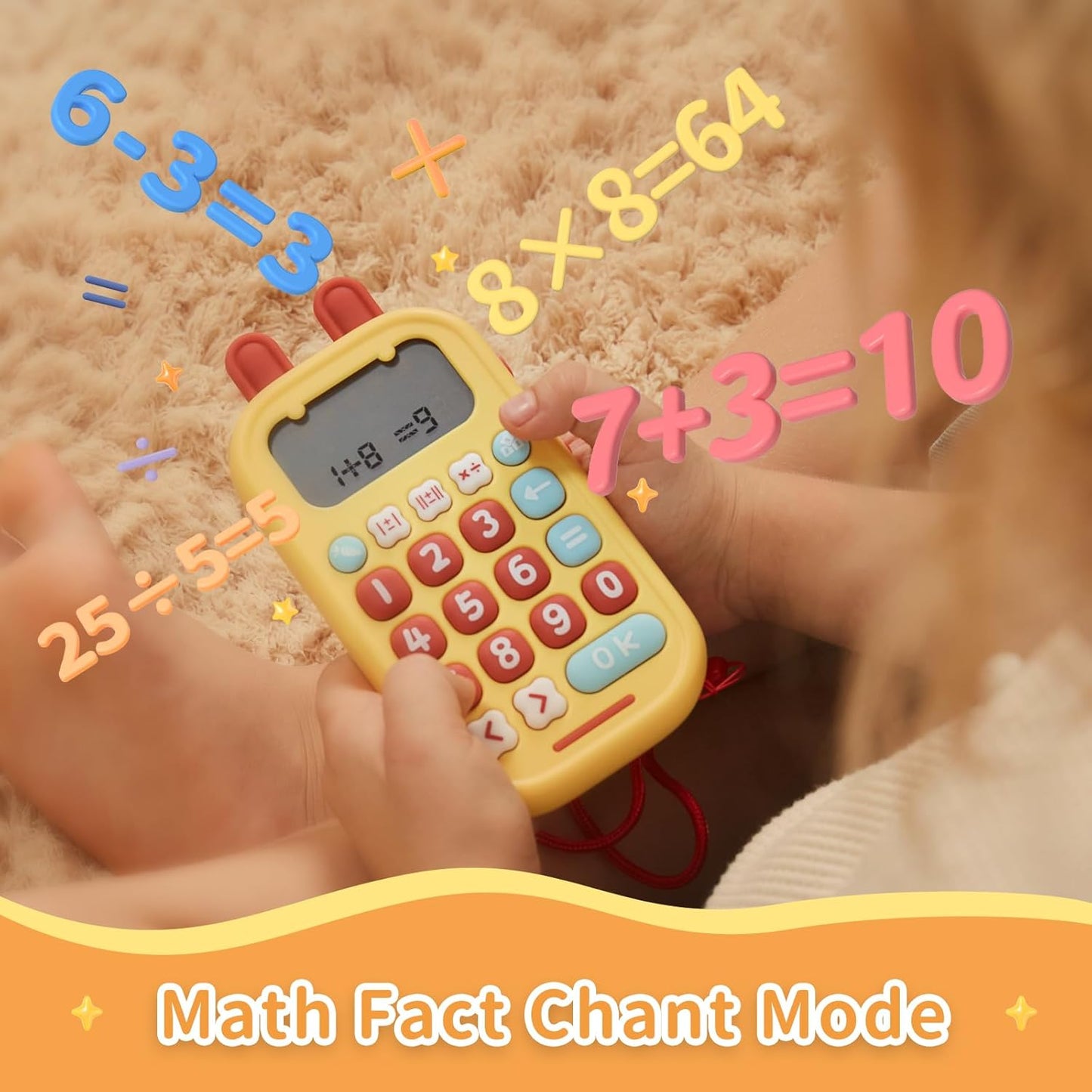 Hotalilo Math Games for Kids Ages 5-12, Portable Math Toys for Practicing Addition, Subtraction, Multiplication and Division, Fun Educational Toy with 5 Modes, 19 Math Games, and 50K Math Questions