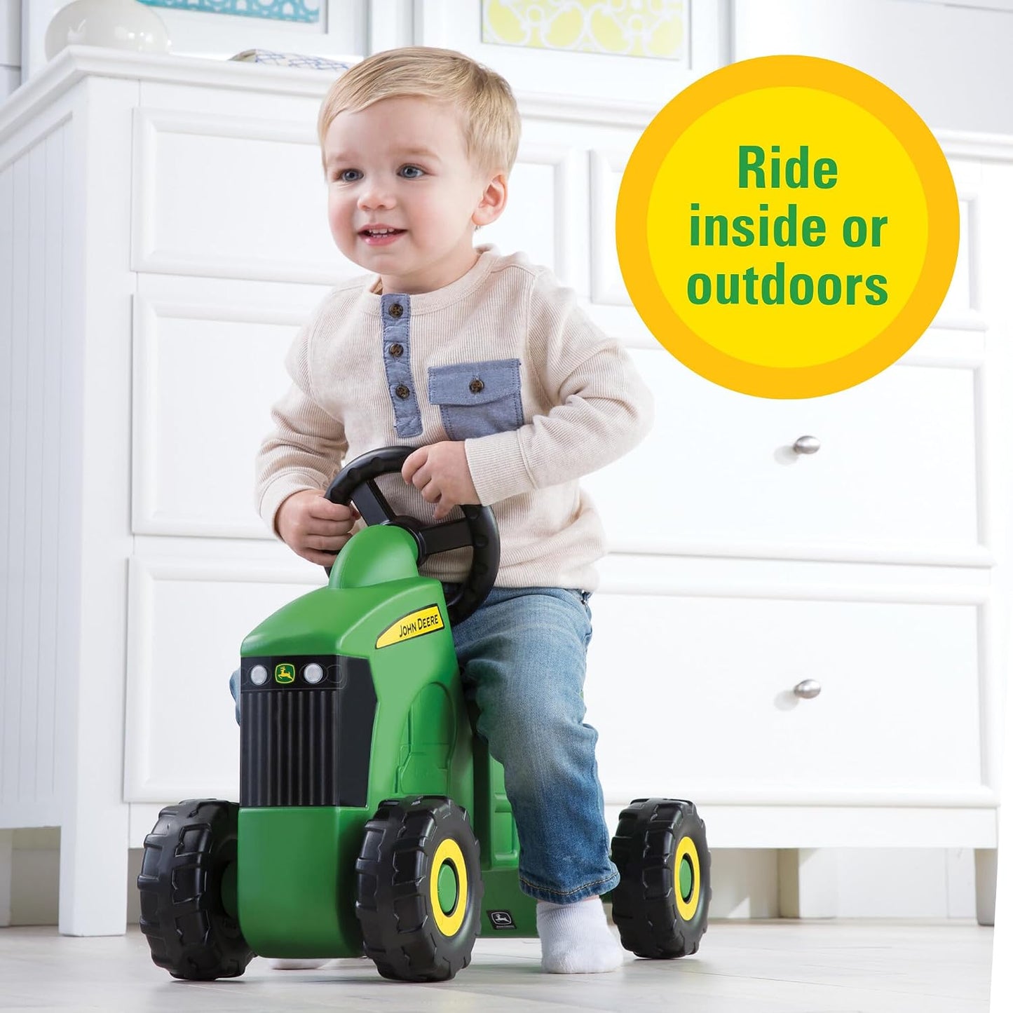 Hot John Deere Ride On Toys Sit 'N Scoot Activity Tractor for Kids Ages 18 Months and Up, Green