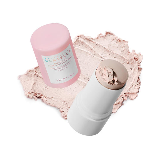 HotSKIN1004 [Hudson's Pick] Poremizing Quick Clay Stick Mask, Facial Clay Mask for Pores, Centella Clay Stick for Pore Minimizing, Pink Pore Mud Mask for Sebum Balance, Korean Skin Care, 0.95 oz / 27g
