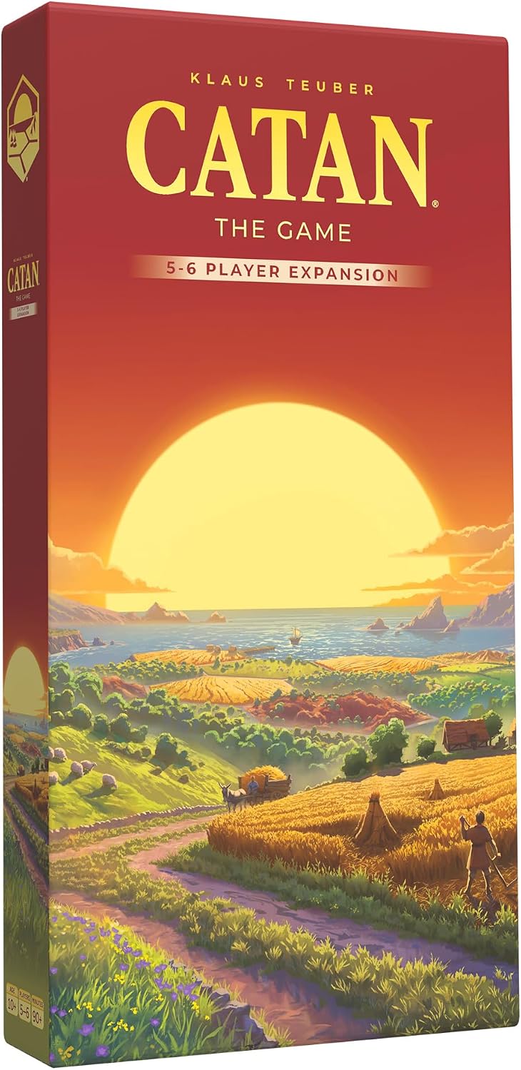 HotCATAN 5-6 Player Board Game Expansion (6th Edition) Strategy Game ADD-ON, Requires the CATAN Base Game (Sold Separately), Ages 10+, 5-6 Players, 90+ Minute Playtime