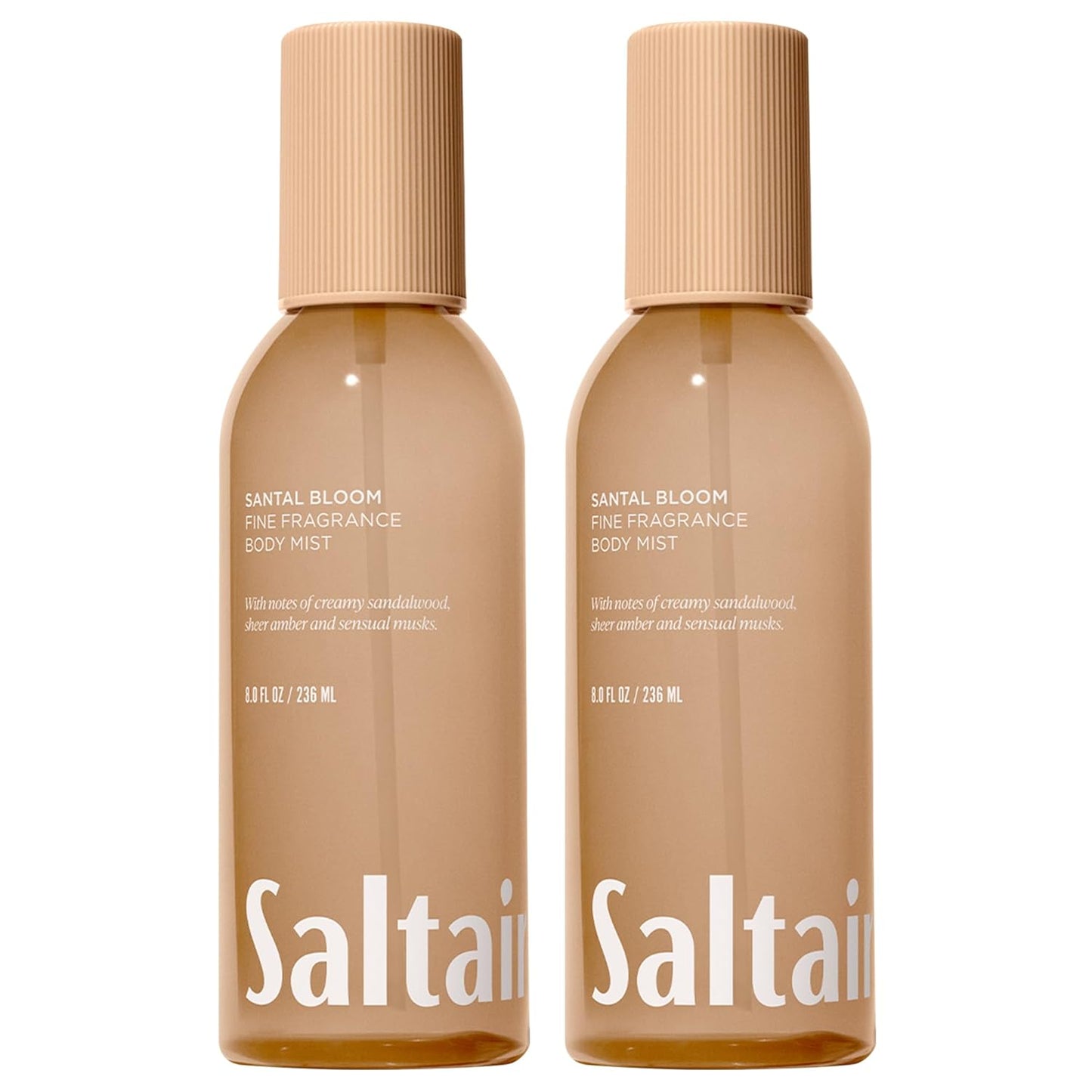 Hot Saltair Body Mist 2 Pack - Fine Fragrance, Lightweight Body Spray Mist with Santal Bloom Scent. Long Lasting Perfume Mist. 2x 8oz Bottles