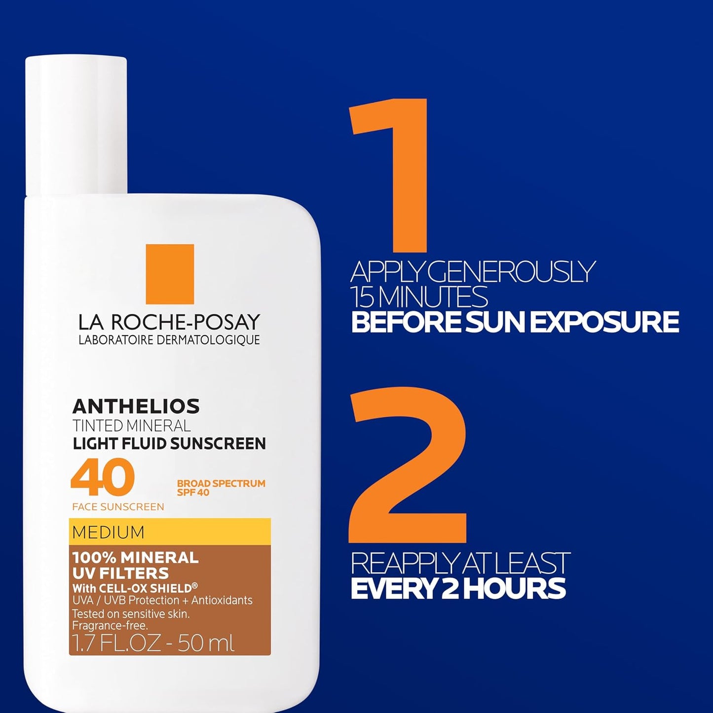 HotLa Roche Posay Anthelios 50 Mineral Tinted Ultra Light Sunscreen Fluid