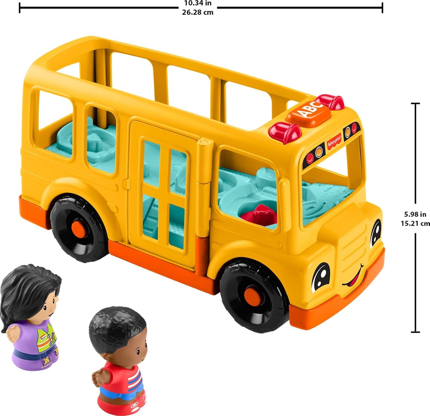 HotFisher-Price Little People School Bus Toddler Toy | Push-Along Vehicle, Lights Music & Sounds, 2 Figures, Preschool Kids Ages 1+ Years