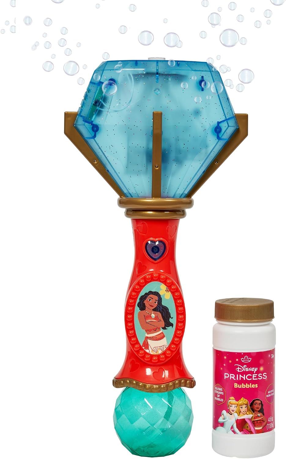 Hot Little Kids Disney Frozen Elsa Light and Sound Musical Bubble Wand, Includes Bubble Solution (20513)