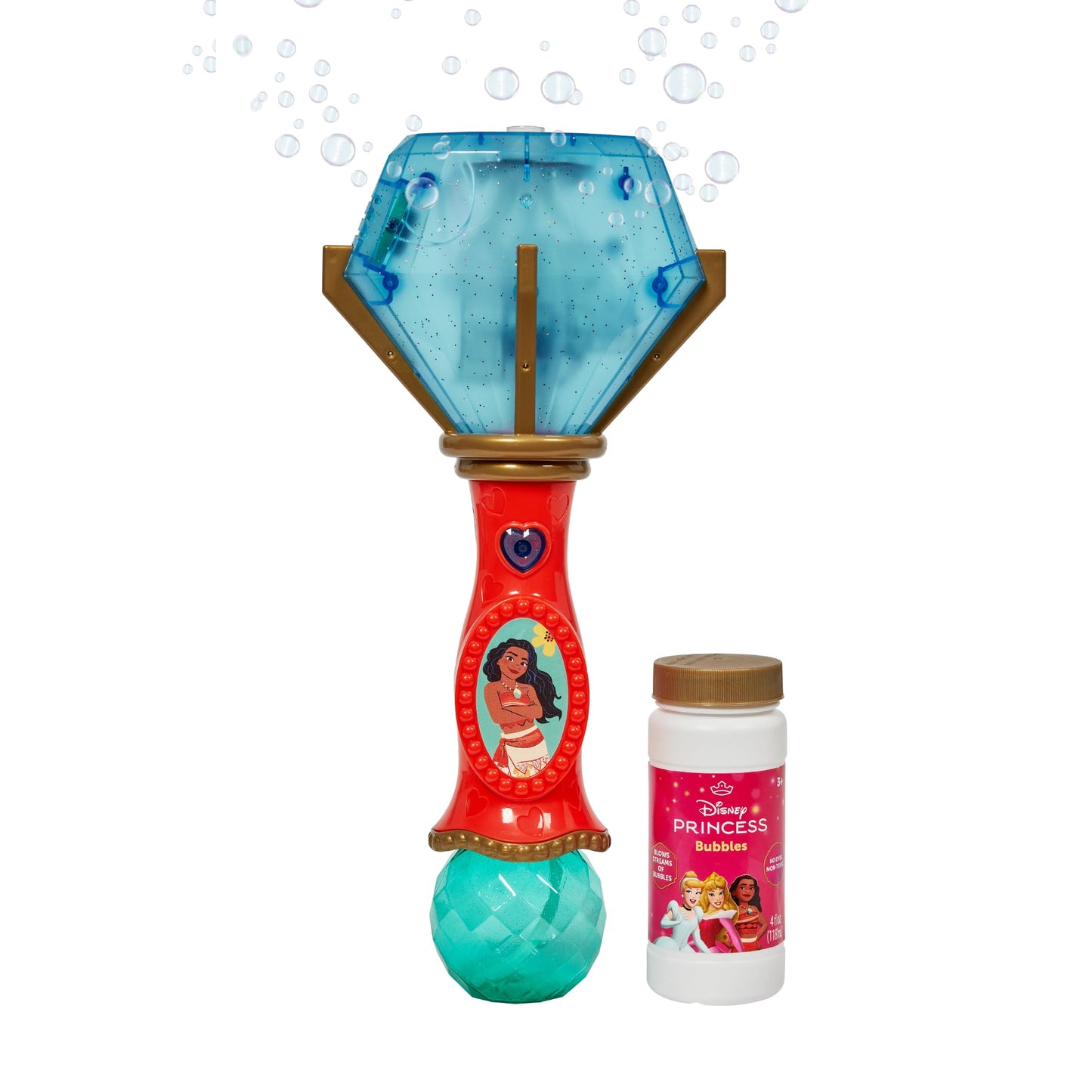 Hot Little Kids Disney Frozen Elsa Light and Sound Musical Bubble Wand, Includes Bubble Solution (20513)