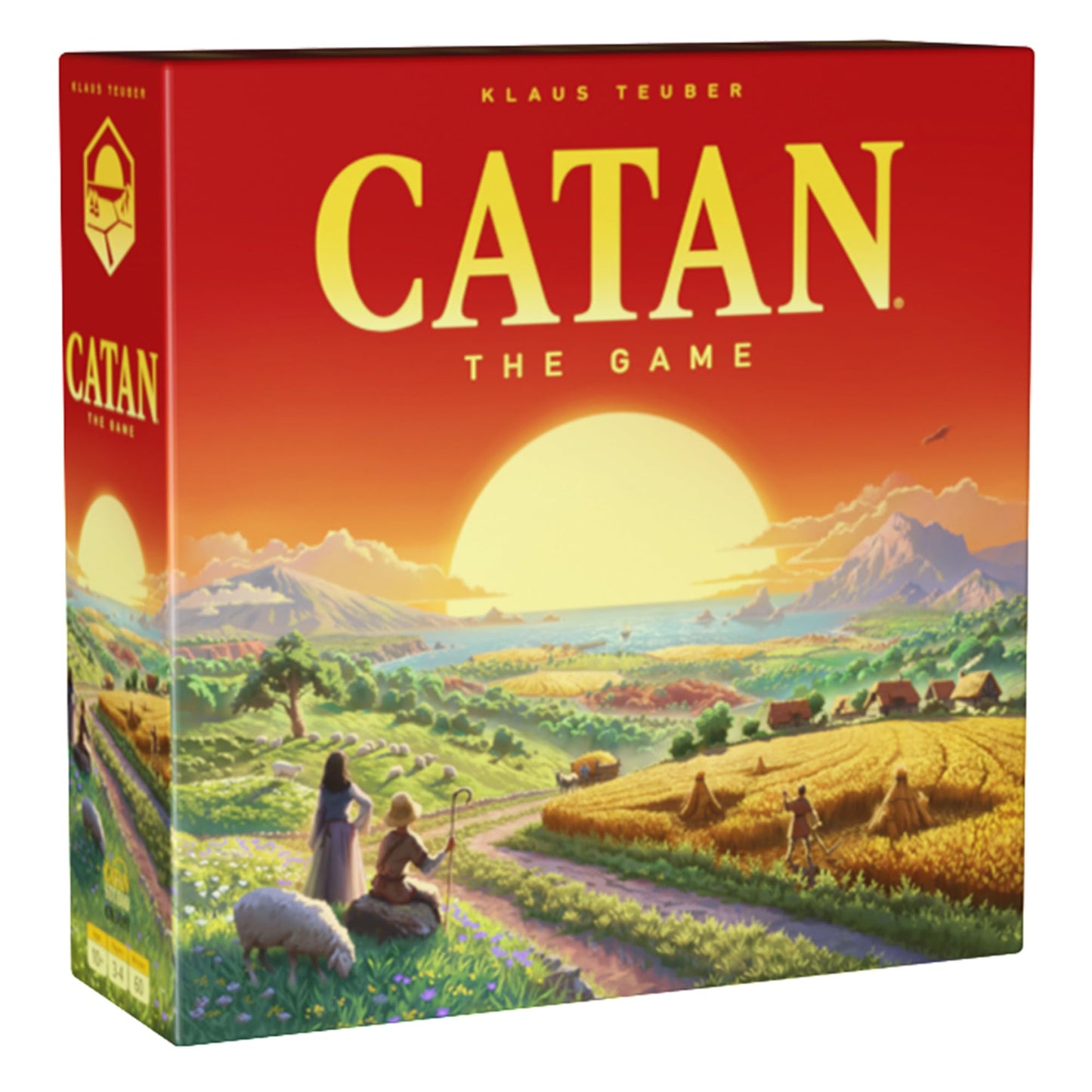 HotCATAN Board Game (6th Edition) Trade, Build & Settle in the Classic Strategy Game for Family, Kids & Adults, Ages 10+, 3-4 Players, 60-90 Min Playtime