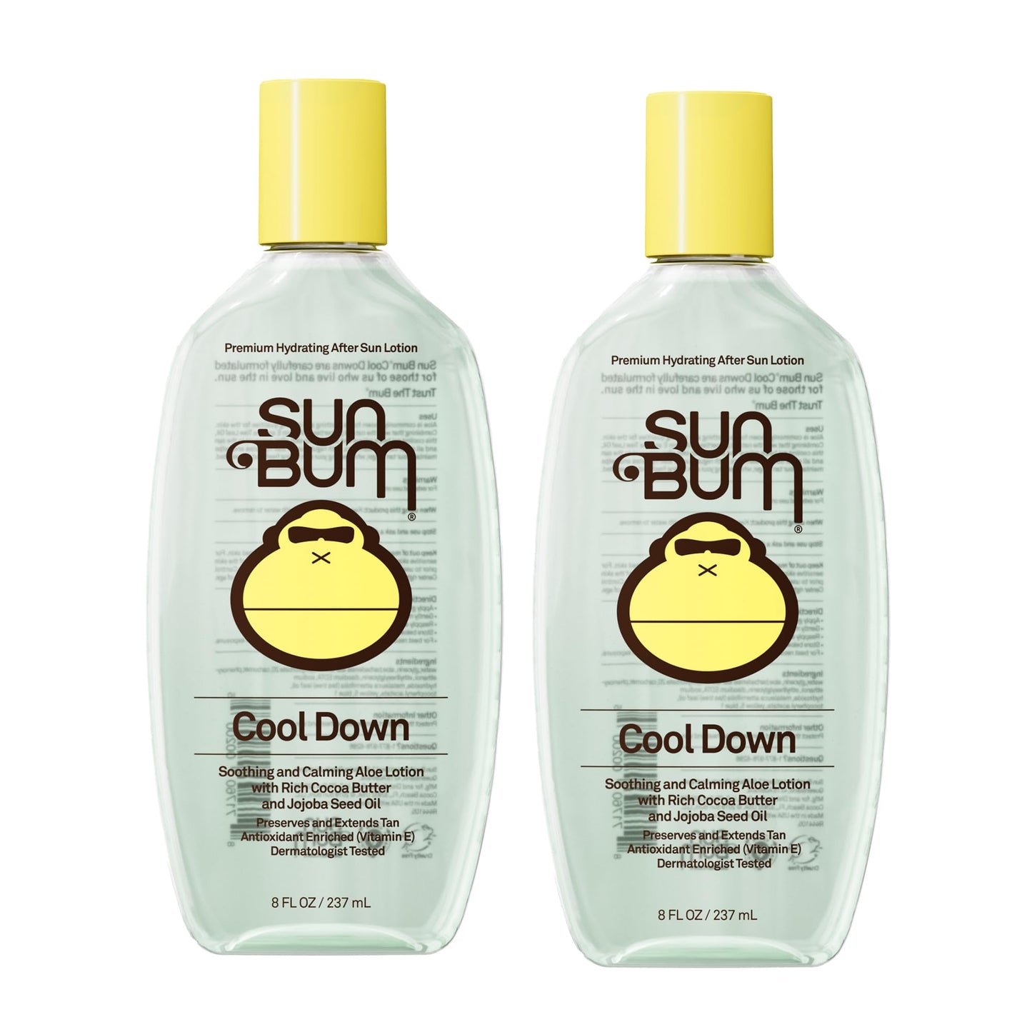 HotSun Bum Cool Down Aloe Vera Lotion - Vegan After Sun Care with Cocoa Butter to Soothe and Hydrate Sunburn - 8 oz