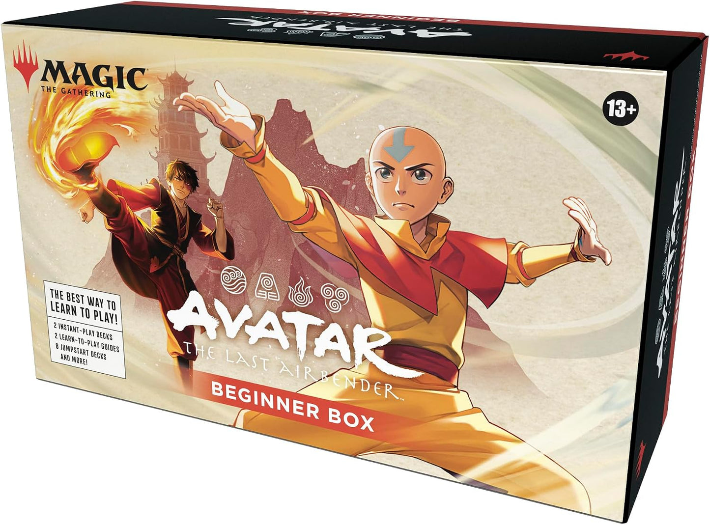 Hot Magic: The Gathering | Avatar: The Last Airbender Beginner Box | 2-Player Card Game | Includes 2 Tutorial Decks, 8 Themed Half-Decks, 2 Playboards, 2 Spindowns, and More