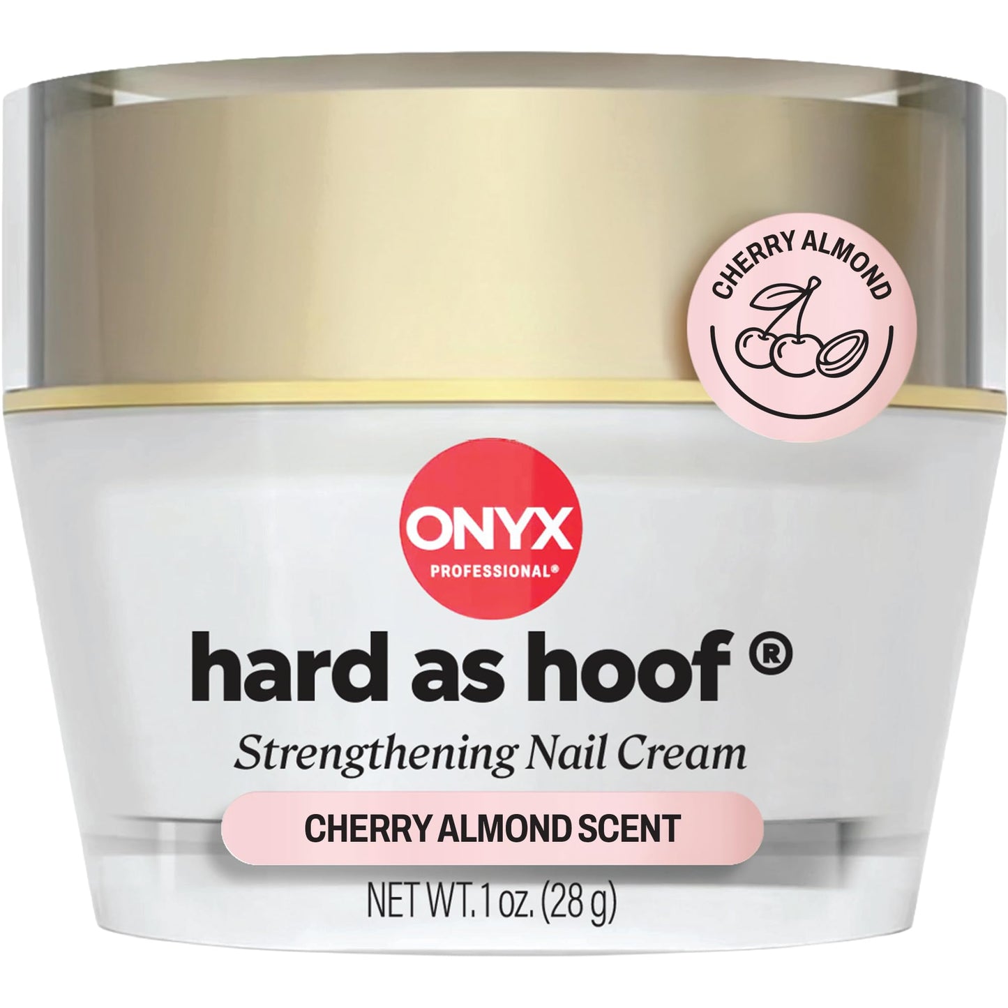 HotOnyx Professional Hard as Hoof Nail Strengthening Cream, Island Coconut Scent - Nail Growth and Conditioning Cuticle Cream Stops Splits, Chips, Cracks & Strengthens Nails, 1 oz