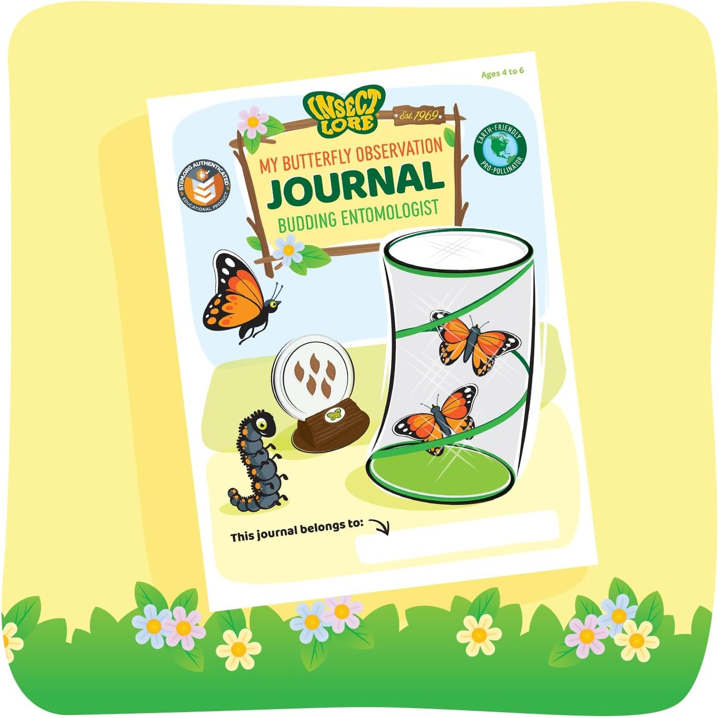 HotInsect Lore Raise and Release Butterfly Garden Kit – Caterpillar Habitat with redeemable Voucher – STEM-accredited Butterfly Growing Kit for Kids, Classrooms, and Homeschool Learning