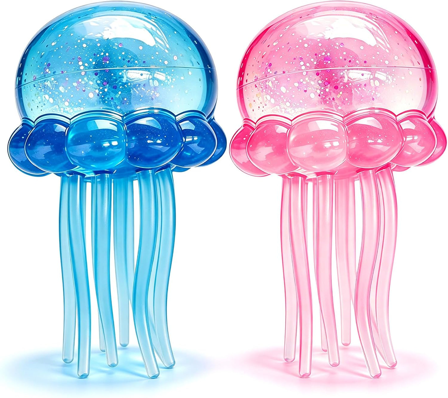 Hot 2Pcs Jellyfish Squeeze Toys, Drop Malt Sugar Balls Relieve Stress, Fidget Toy with a Super Solid for Kids, Sensory Toys for Anxiety and Stress Relief, Summer Party Gifts for Kids and Adult