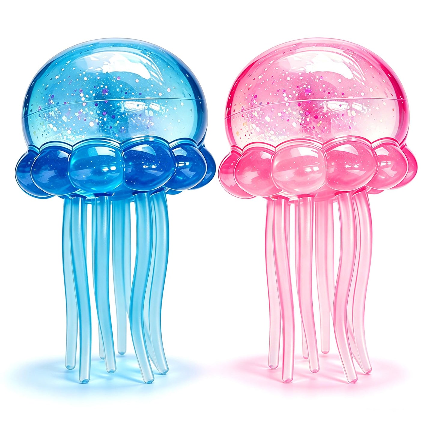 Hot 2Pcs Jellyfish Squeeze Toys, Drop Malt Sugar Balls Relieve Stress, Fidget Toy with a Super Solid for Kids, Sensory Toys for Anxiety and Stress Relief, Summer Party Gifts for Kids and Adult