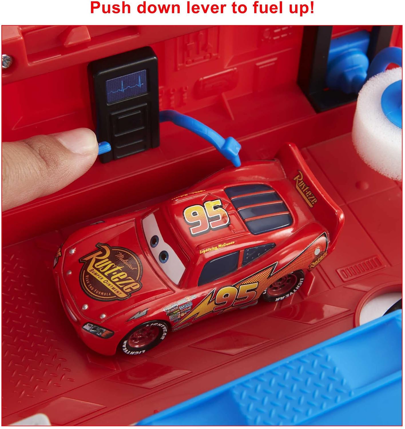 HotMattel Disney and Pixar Cars Transforming Mack Playset | 2-in-1 Toy Truck & Tune-Up Station with Launcher, Lift & More, Movie-Inspired Graphics