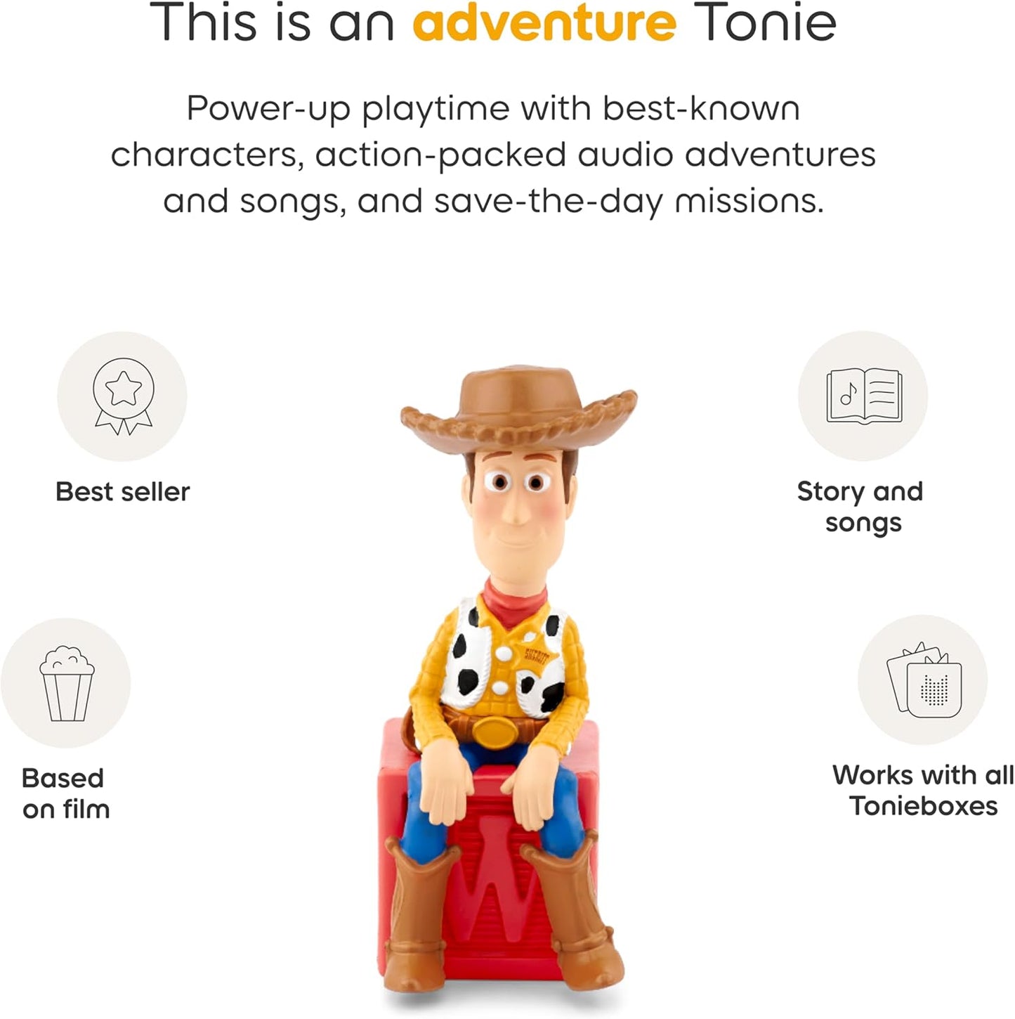 HotTonies Woody Audio Toy Figurine from Disney and Pixar's Toy Story