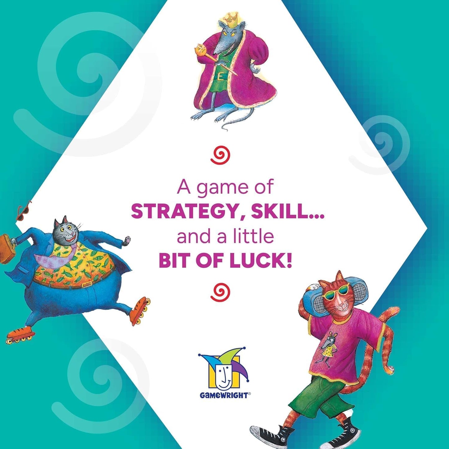 Hot Gamewright Rat‑A‑Tat Cat Card Game – Family Board Games & Kids Games | Memory & Strategy Game for Kids 6+ | Quick Play Card Game for Family Game Night, 2‑6 Players