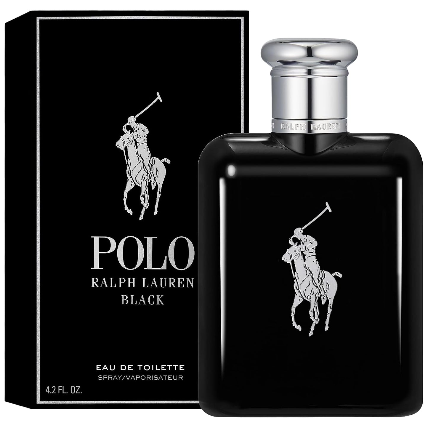 Hot RALPH LAUREN FRAGRANCES - Polo Black - Eau de Toilette - Men's Cologne - Woody & Fresh - With Patchouli, Sandalwood, and Mandarin - Medium Intensity