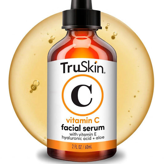 HotTruSkin Vitamin C Serum for Face – Anti Aging Face Serum with Hyaluronic Acid & Vitamin E – Brightening Formula for Improving Appearance of Dark Spots, Fine Lines & Wrinkles – All Skin Types, 2 Fl Oz