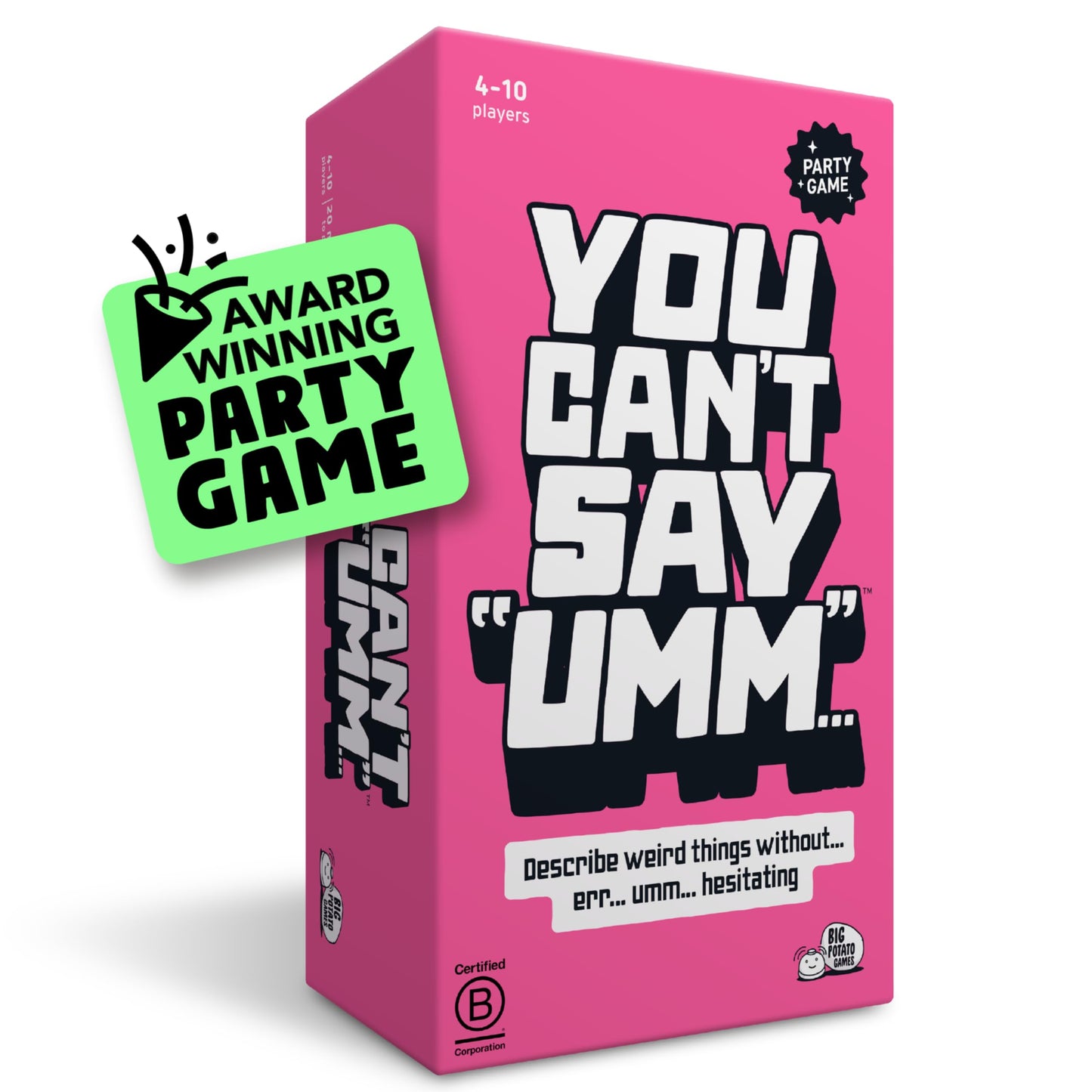HotYou Can't Say UMM Party Game for Kids and Adults, Ages 8+ | Beat the Timer, Rivals Ding the Bell, Rules Change Each Round, Quick and Competitive, 4-10 Players, Backyard BBQ Fun