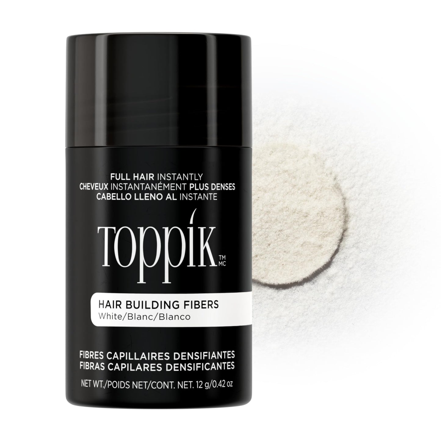 HotToppik Hair Building Fibers, Fill In Fine or Thinning Hair Instantly Thicker, Fuller Looking Hair 9 Shades,4 size options