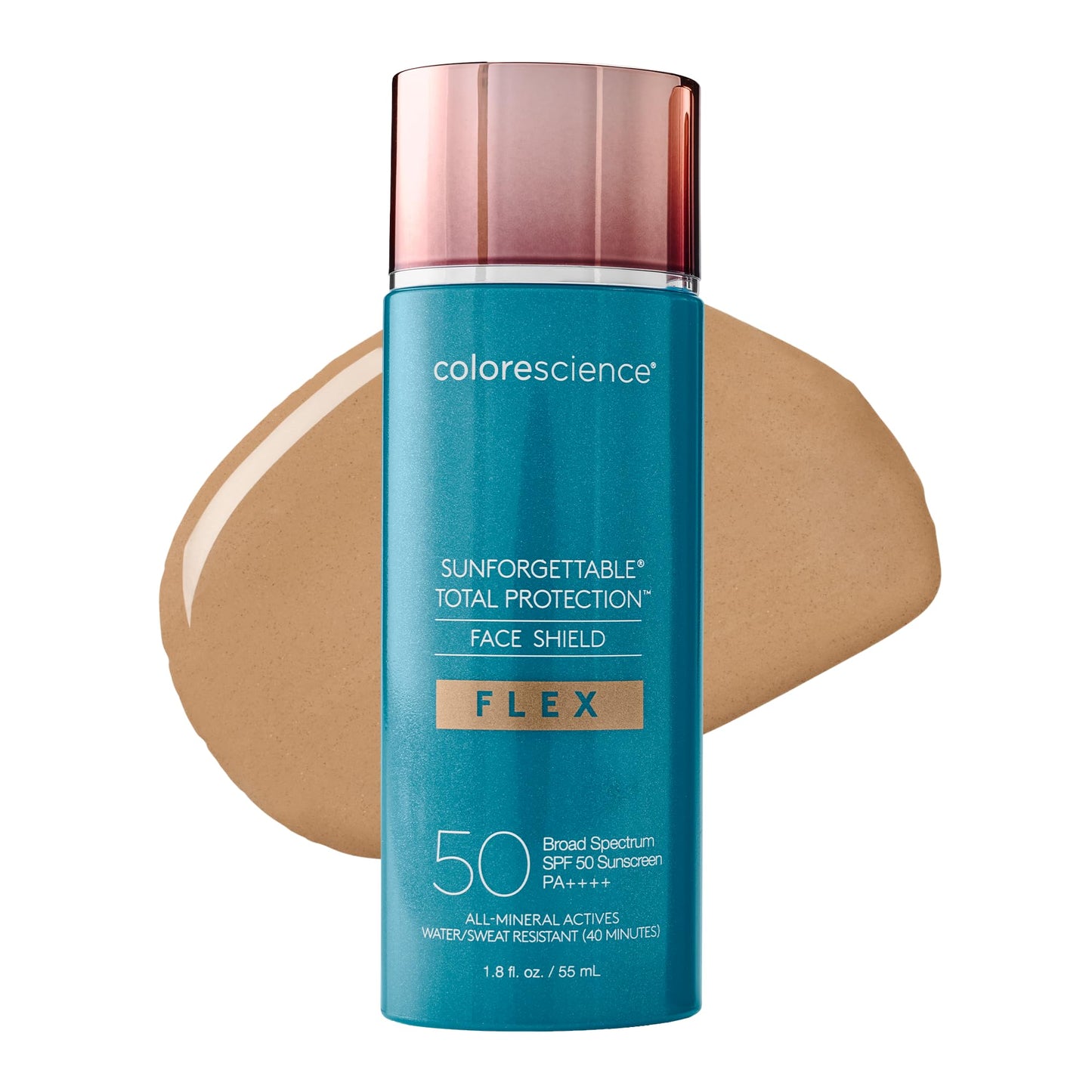 HotColorescience FLEX Tinted Mineral Sunscreen SPF, Tone-Adapting Buildable Coverage with Zinc Oxide