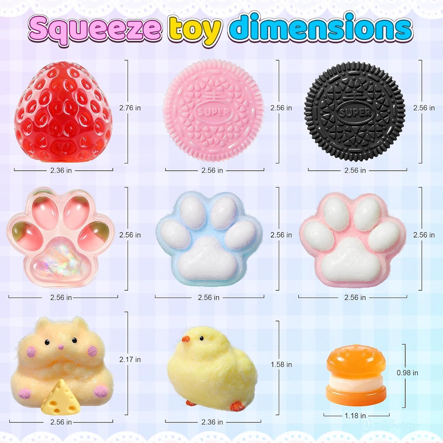 Hot 22PCS Squishy Toys Set, Adorable Fidget Toys Kit for Kids & Adults | Soft TPR Squeeze Toys, Squishies Ideal for Anxiety Stress Relief, Party Favors Classroom Birthday Gifts for Boys & Girls