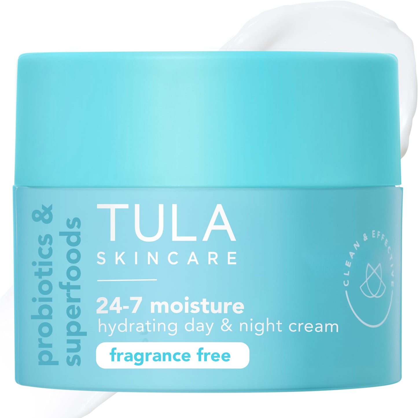 HotTULA Skincare 24-7 Hydrating Day & Night Cream, Anti-Aging Face Moisturizer for Dryness & Dullness with Prebiotic Extracts & Hyaluronic Acid