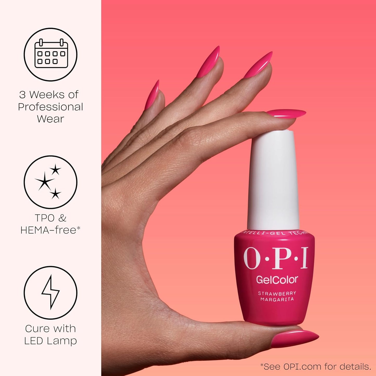 HotOPI GelColor LED Cure Gel Nail Polish | Nude & Brown Shades | Salon-Quality Shine, Long-Lasting Wear | Easily Soak Off Removal | Vegan & HEMA Free | 0.5 Fl Oz